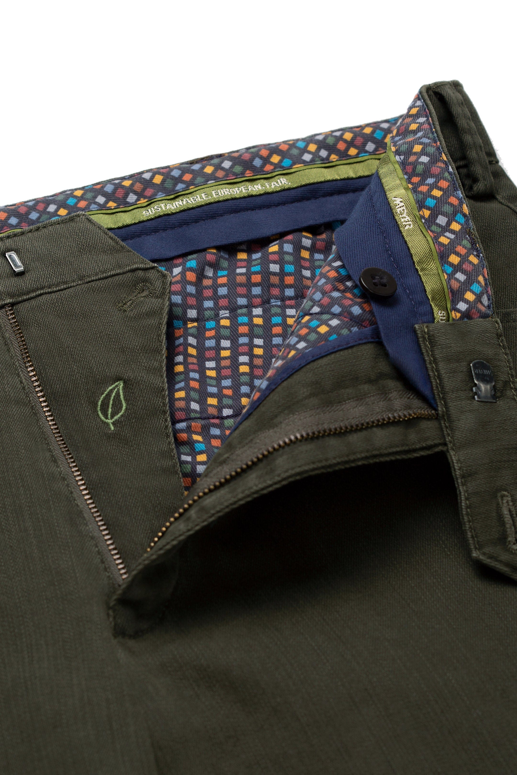 Chicago Flamme Double-Dyed Cotton Chinos - Olive Green - Image 4