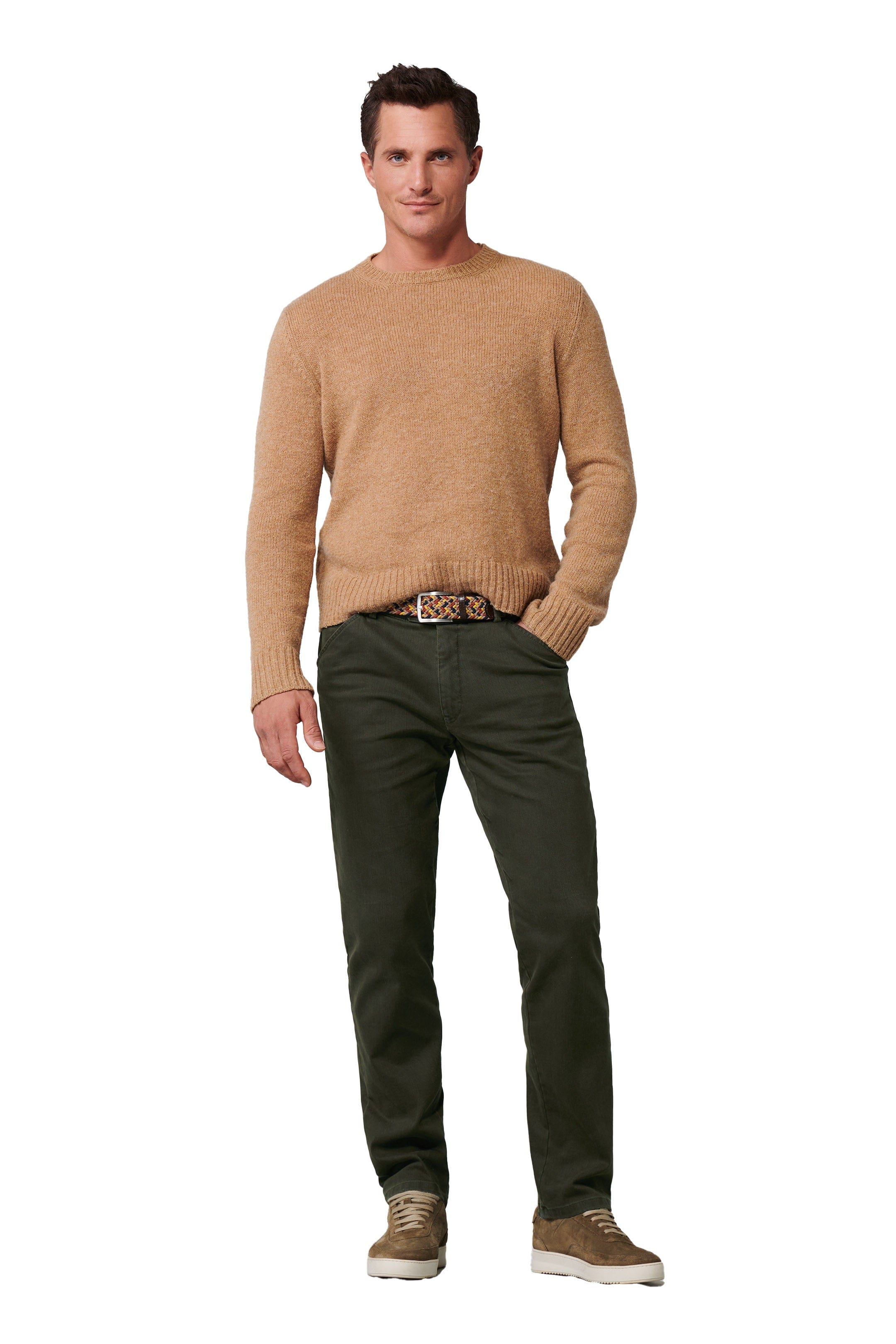 Chicago Flamme Double-Dyed Cotton Chinos - Olive Green - Image 6