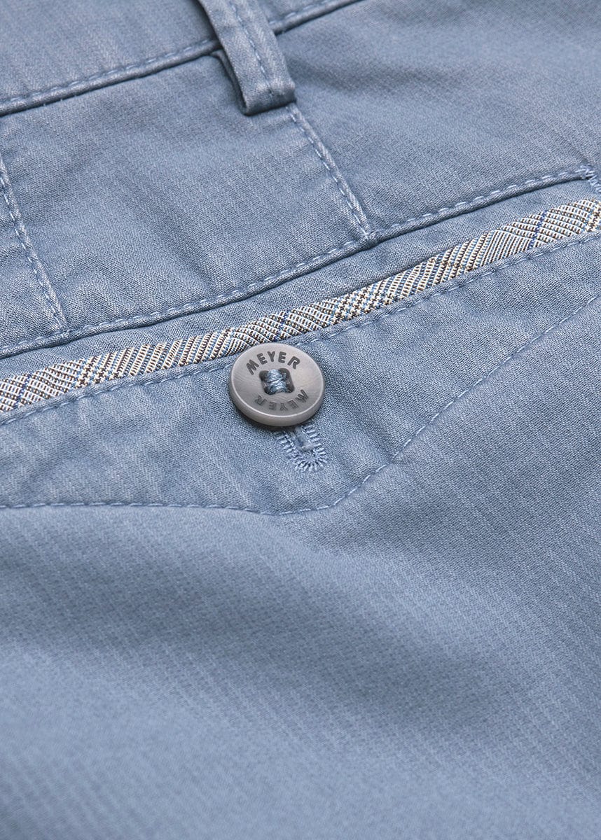 Chicago Micro-Striped Cotton Chinos - Light Blue - Image 6