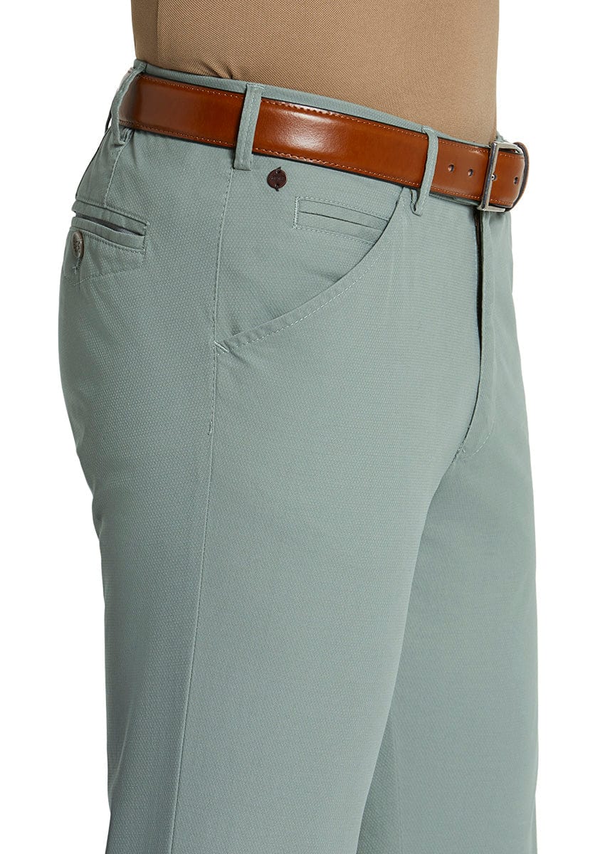 Chicago Micro-Structure Stretch Chinos - Mint - Image 3