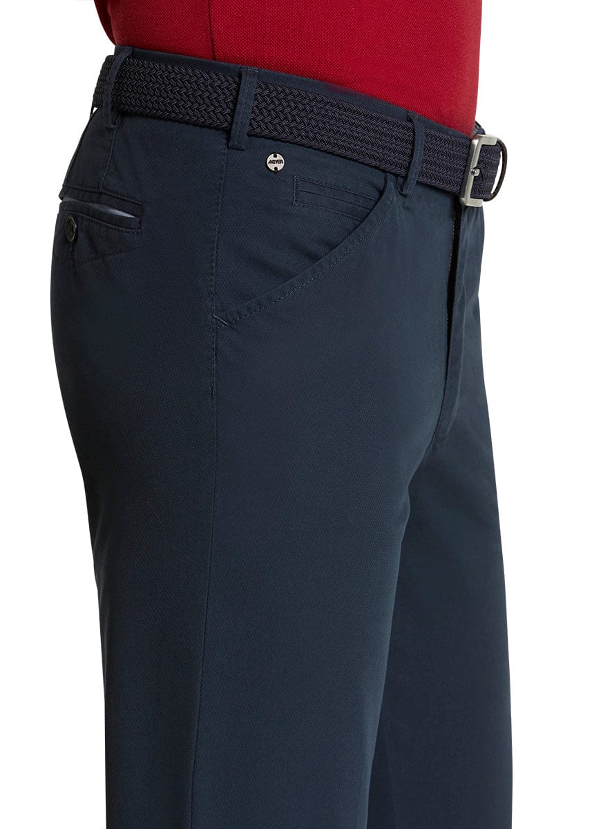 Chicago Micro-Structure Stretch Chinos - Navy - Image 3