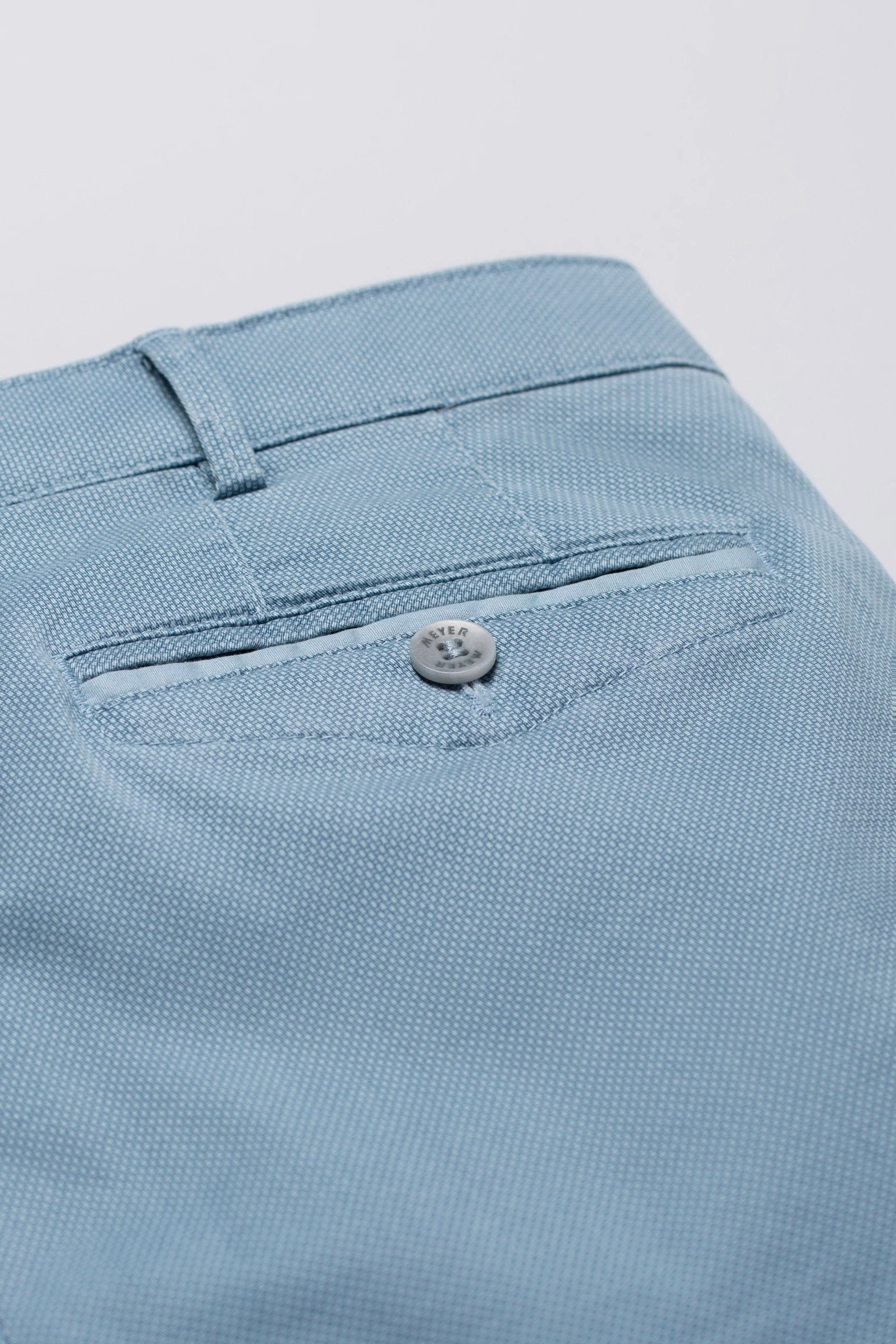 Chicago Two-Tone Cotton Stretch Chinos - Blue - Image 5