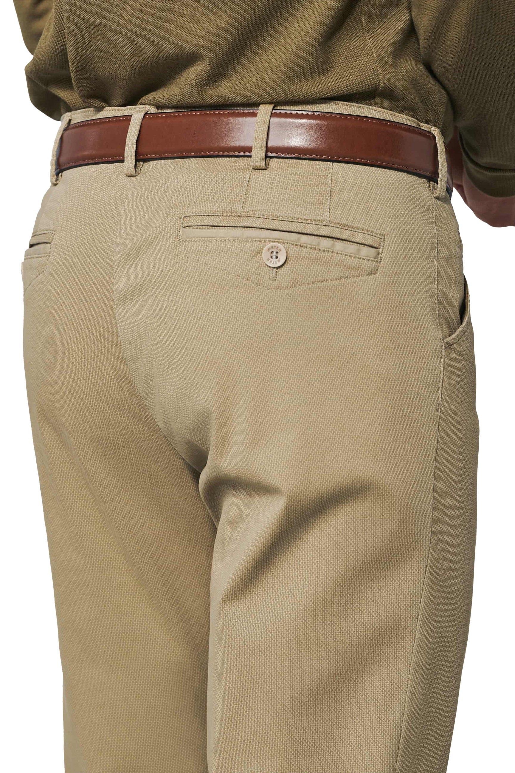 Chicago Two-Tone Cotton Stretch Chinos - Sand - Image 3
