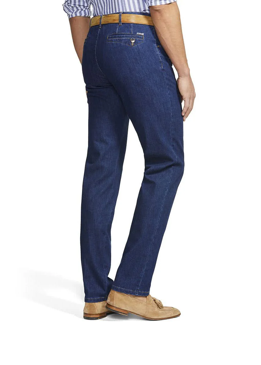 Dublin Coolmax Denim Chino Trousers - Blue Stone - Image 2