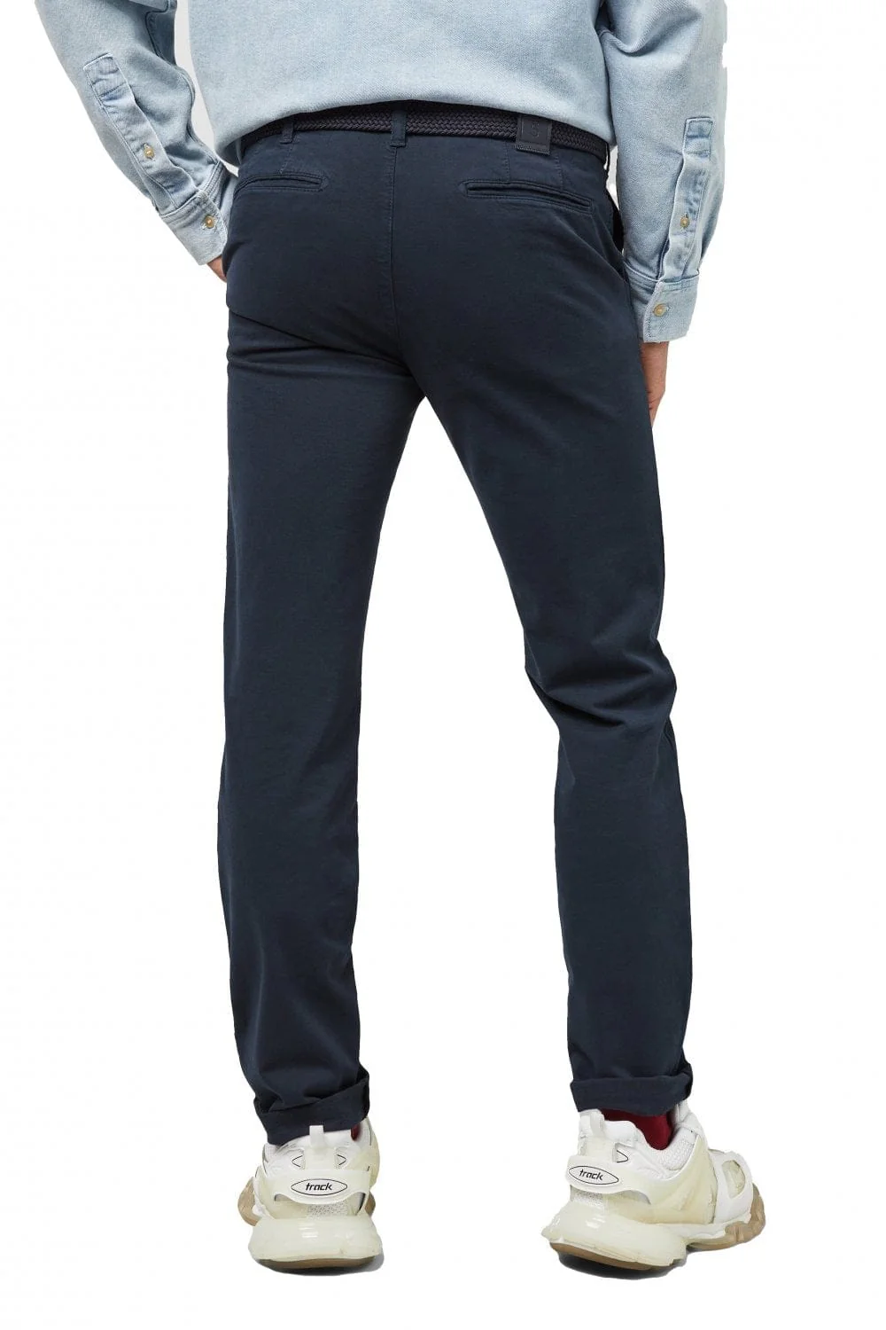 M5 Chino Casual Cotton Chinos - Navy - Image 2
