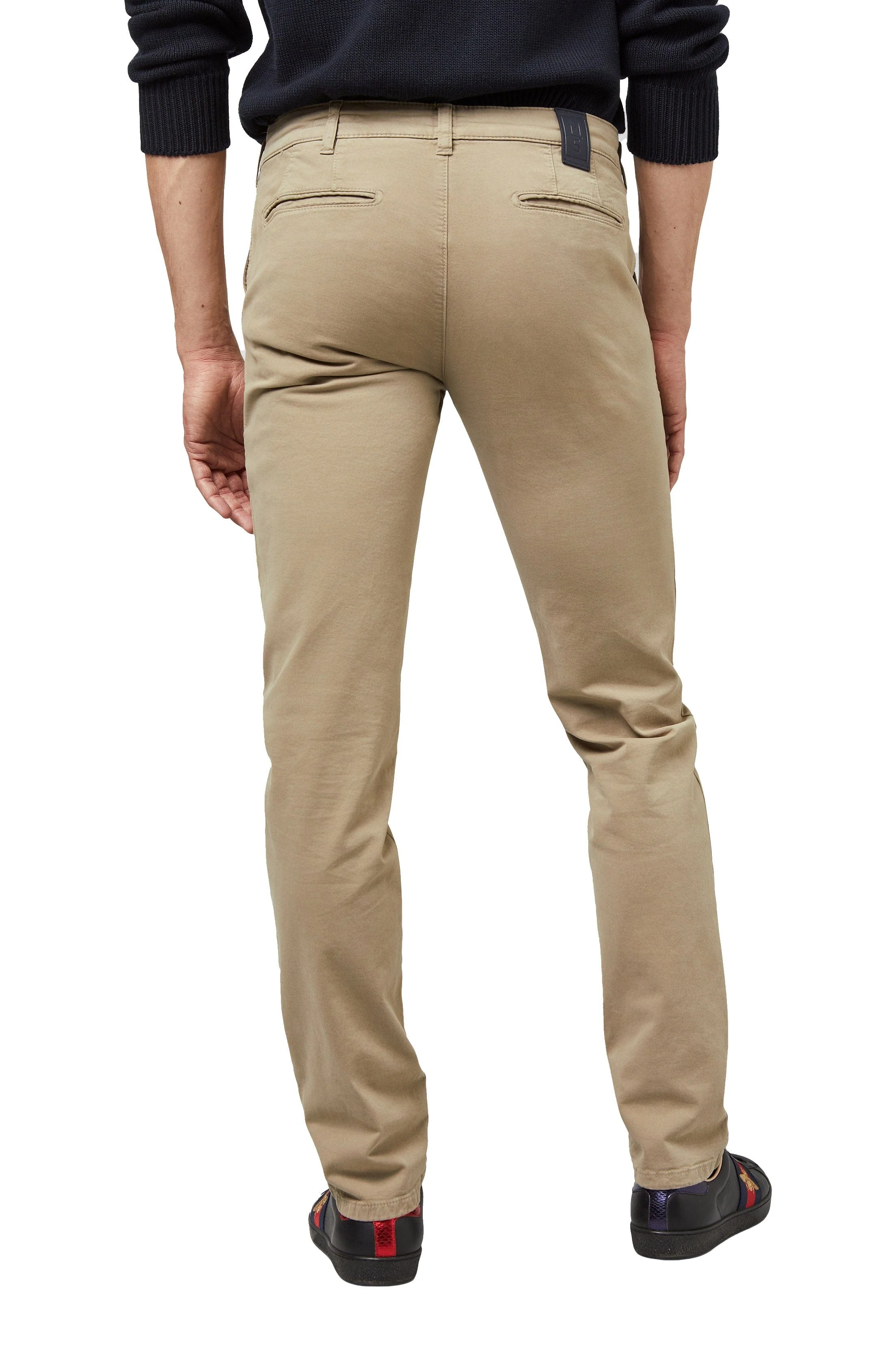 M5 Chino Casual Cotton Chinos - Stone - Image 2