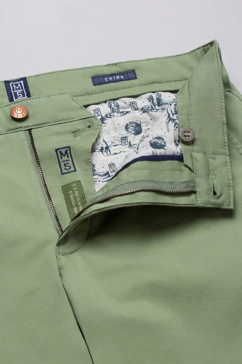 M5 Chino Light Summer Twill Chinos - Green - Image 5