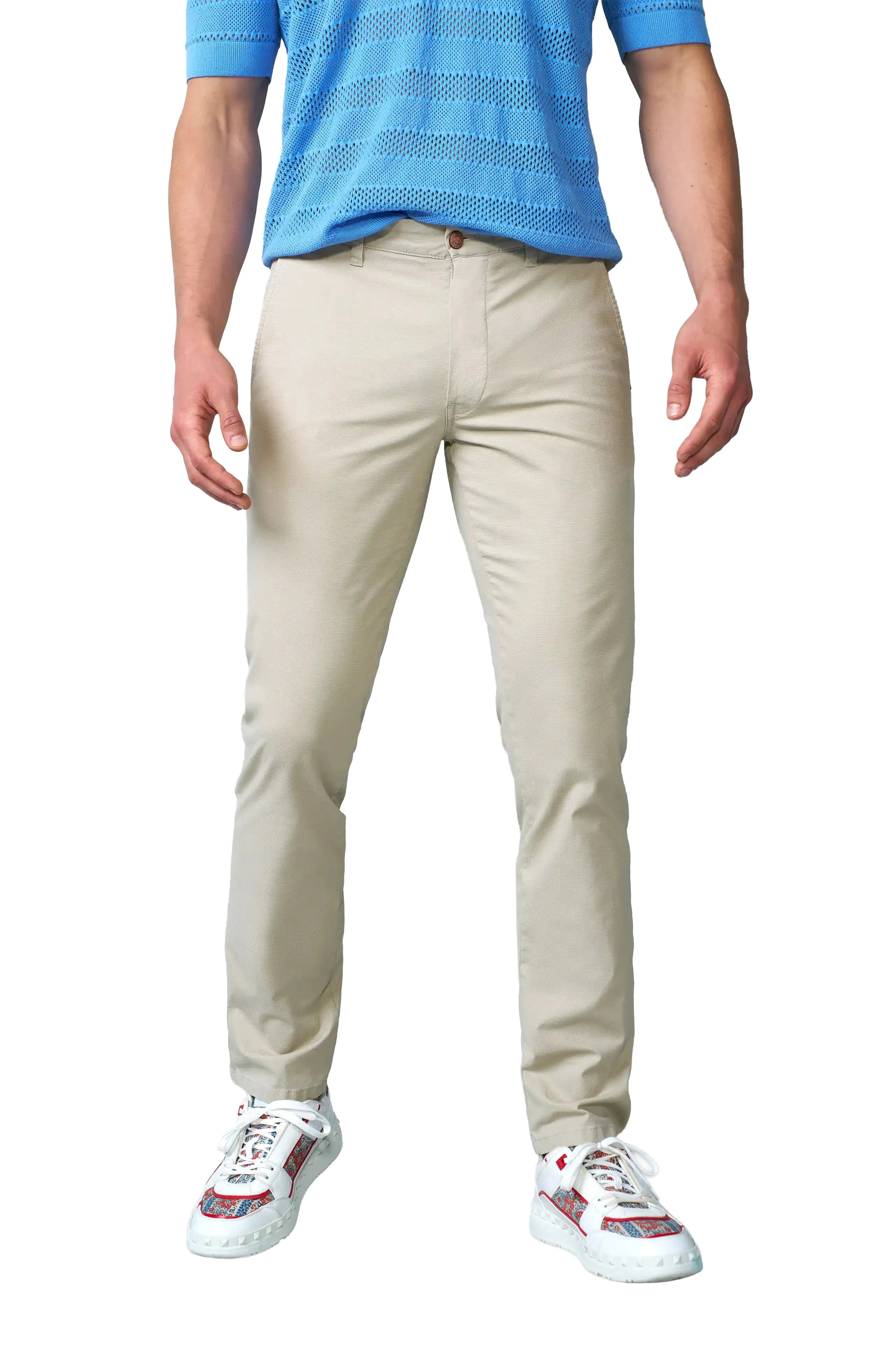 M5 Move Stretch Casual Chinos - Beige
