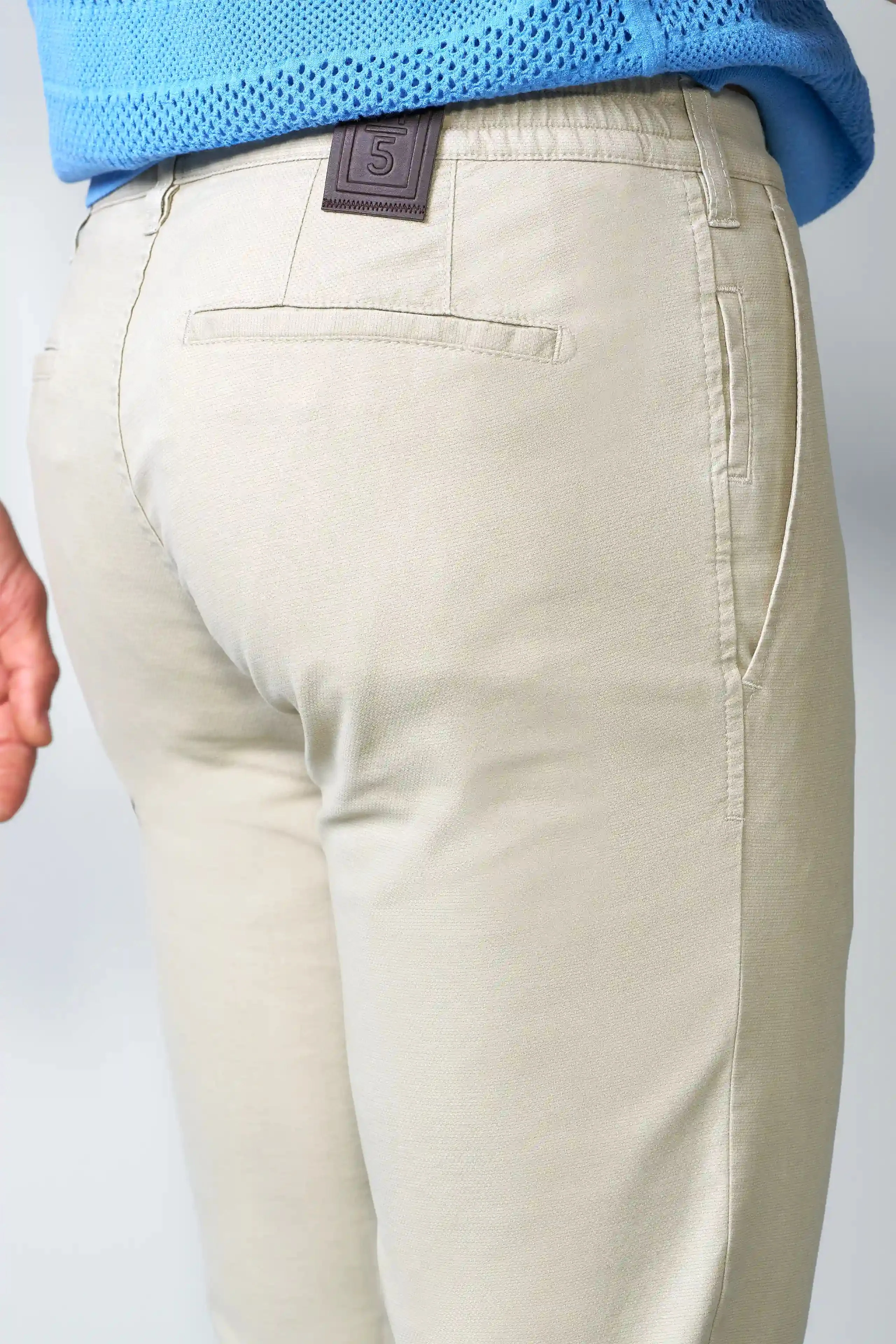 M5 Move Stretch Casual Chinos - Beige - Image 3