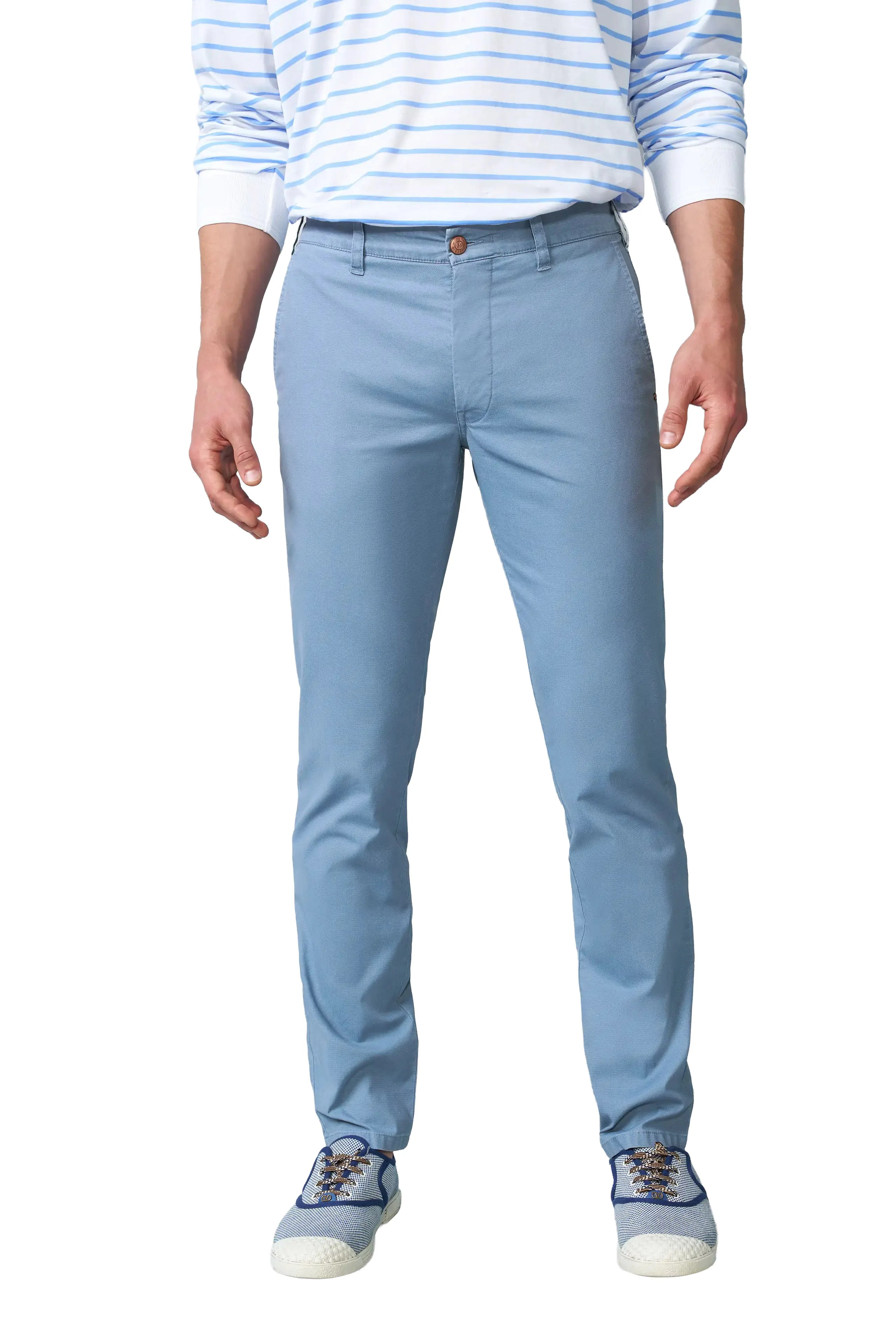 M5 Move Stretch Casual Chinos - Blue