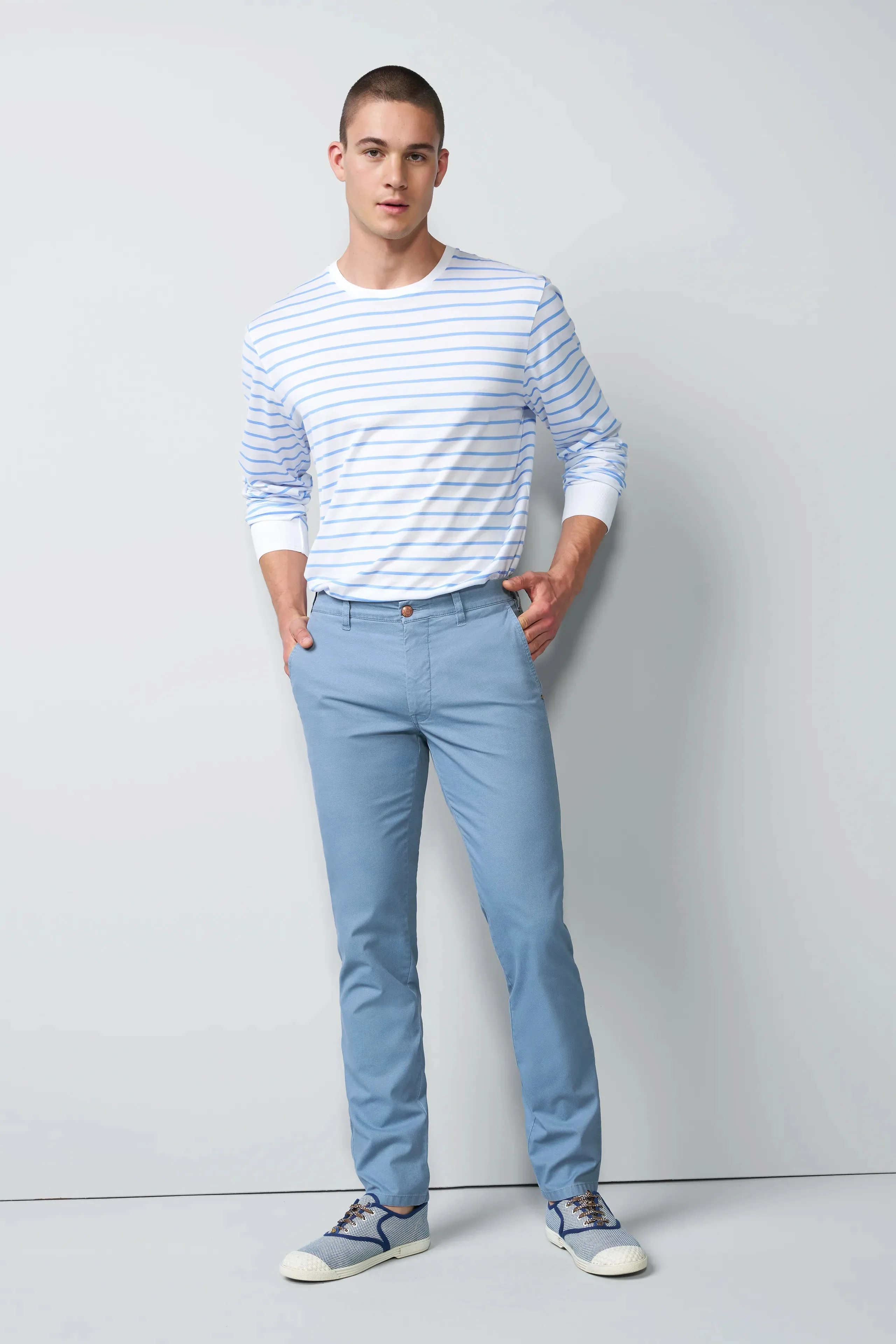 M5 Move Stretch Casual Chinos - Blue - Image 6