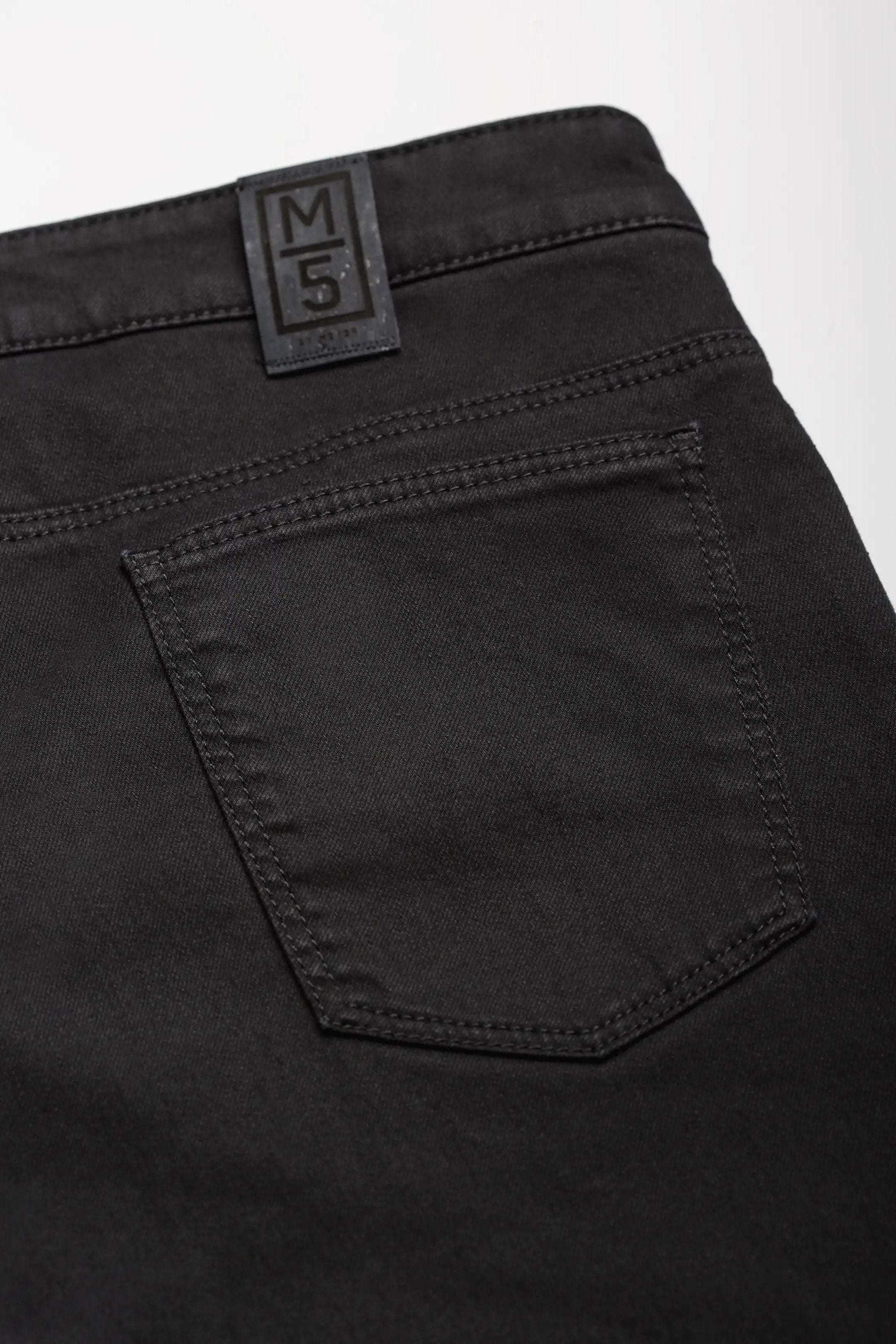 M5 Regular Stretch Denim Jeans - Black - Image 4