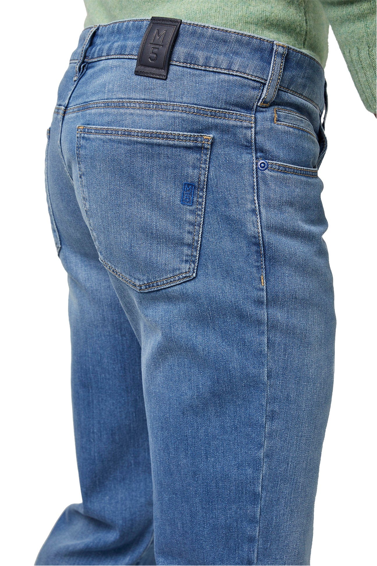M5 Regular Stretch Denim Jeans - Light Blue - Image 3