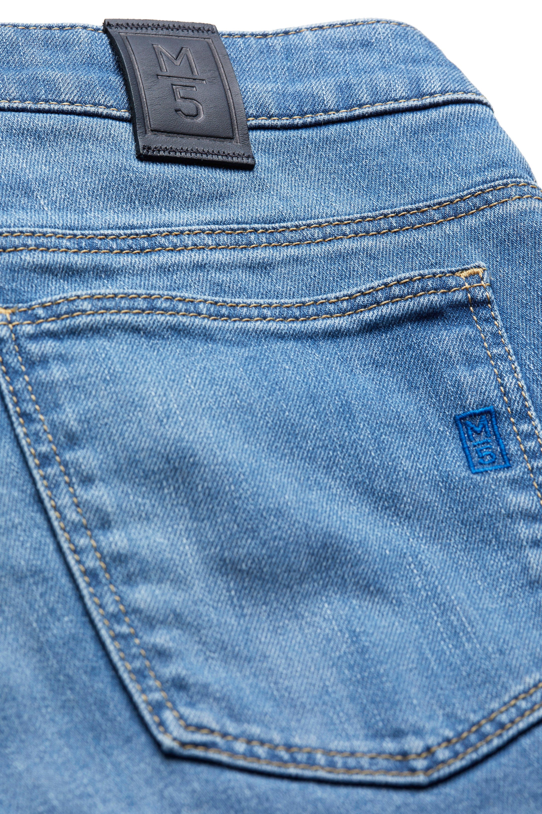 M5 Regular Stretch Denim Jeans - Light Blue - Image 5