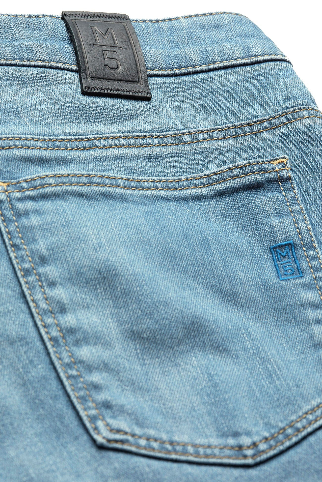 M5 Regular Stretch Denim Jeans - Light Stone Blue - Image 5