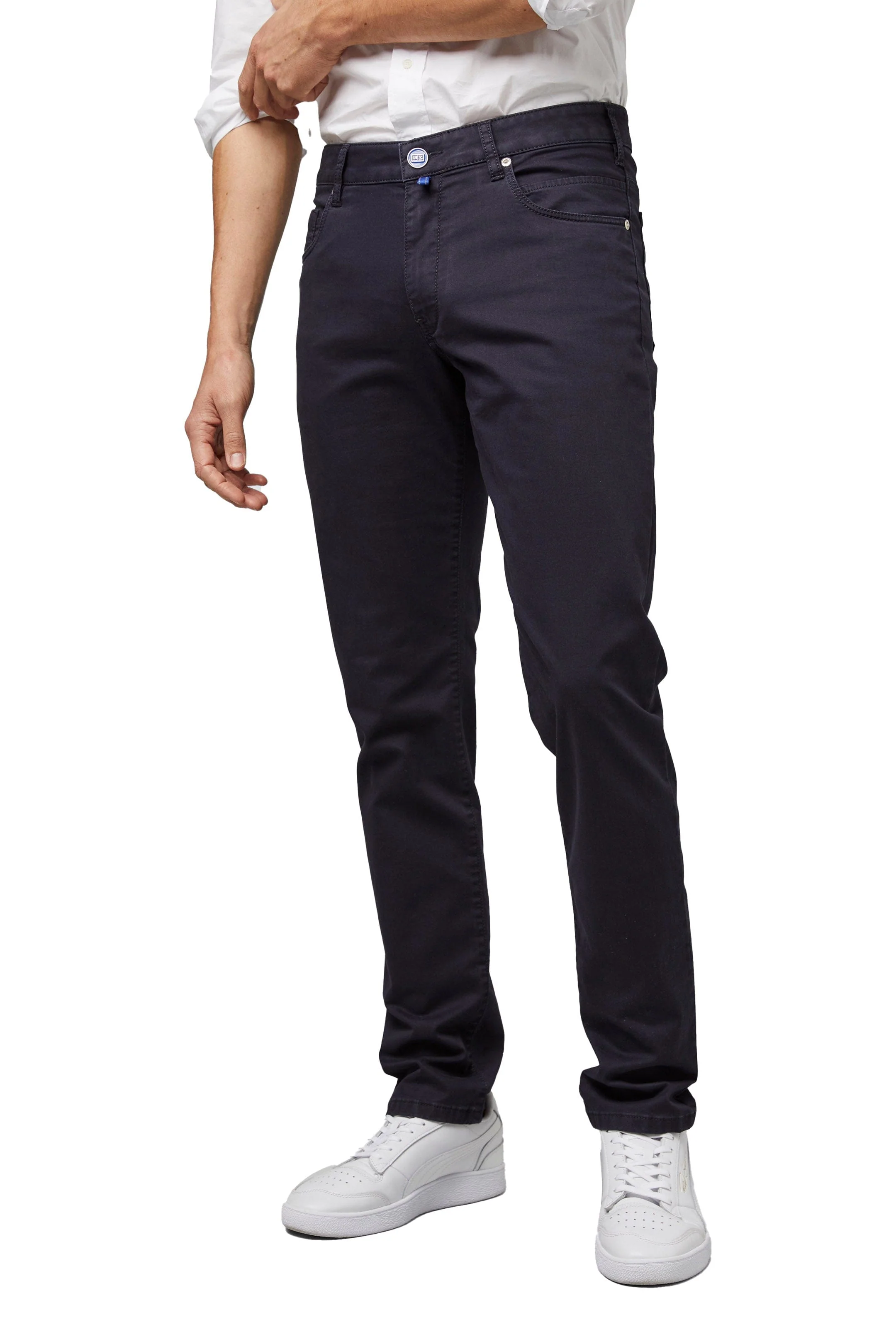 M5 Slim Cotton Tencel Super Stretch Chinos - Navy