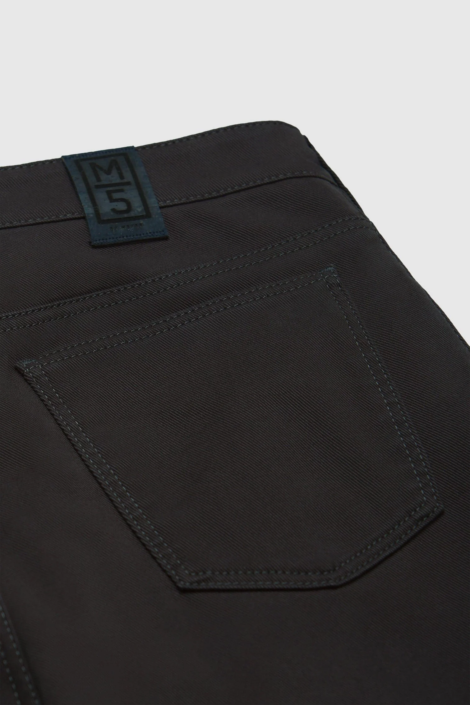 M5 Slim Soft Stretch Cotton Twill Chinos - Charcoal - Image 6