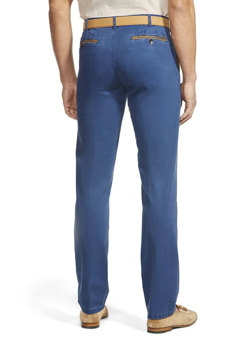 New York Cotton Stretch Chinos - Blue - Image 2