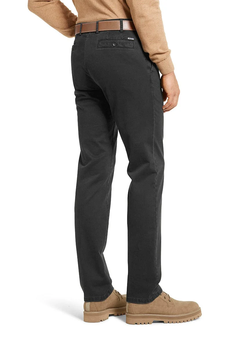 New York Cotton Stretch Chinos - Charcoal - Image 2