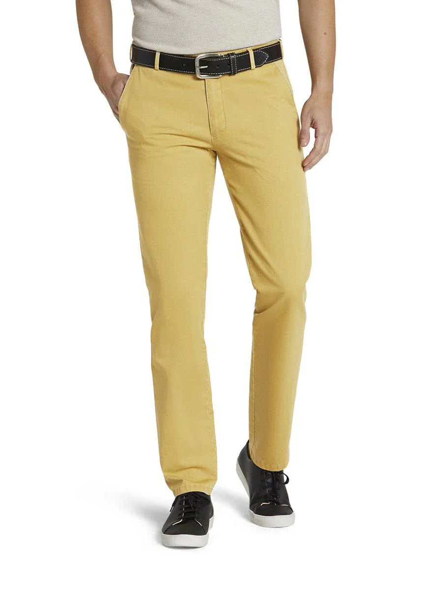 New York Cotton Stretch Chinos - Corn