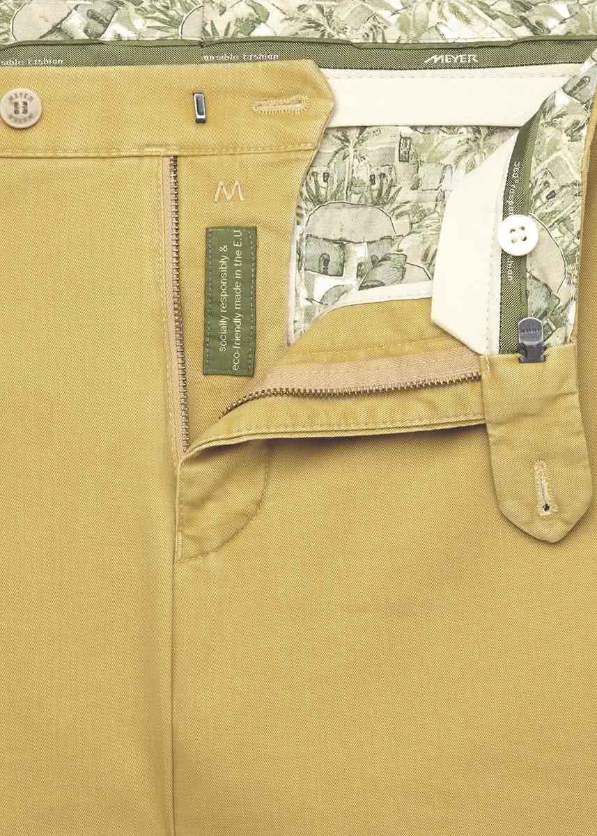 New York Cotton Stretch Chinos - Corn - Image 3