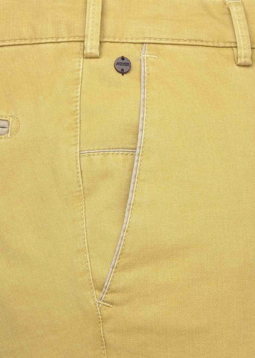 New York Cotton Stretch Chinos - Corn - Image 4