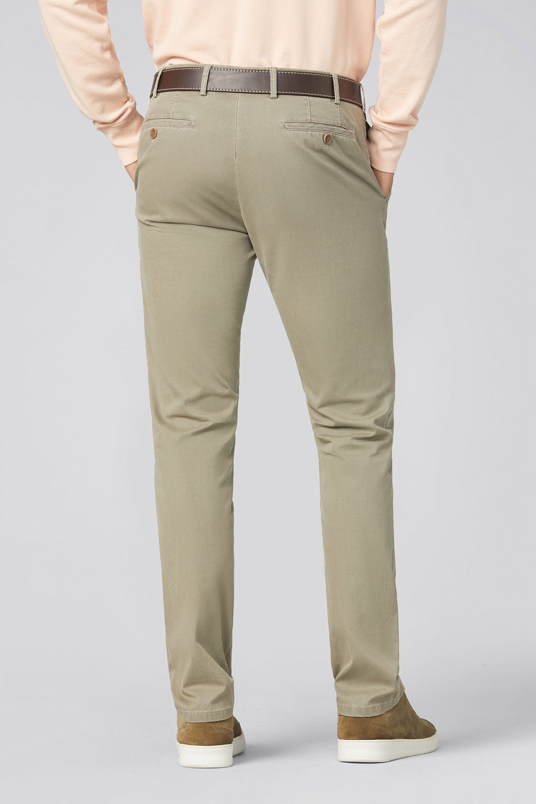 New York Cotton Twill Chinos - Taupe - Image 2