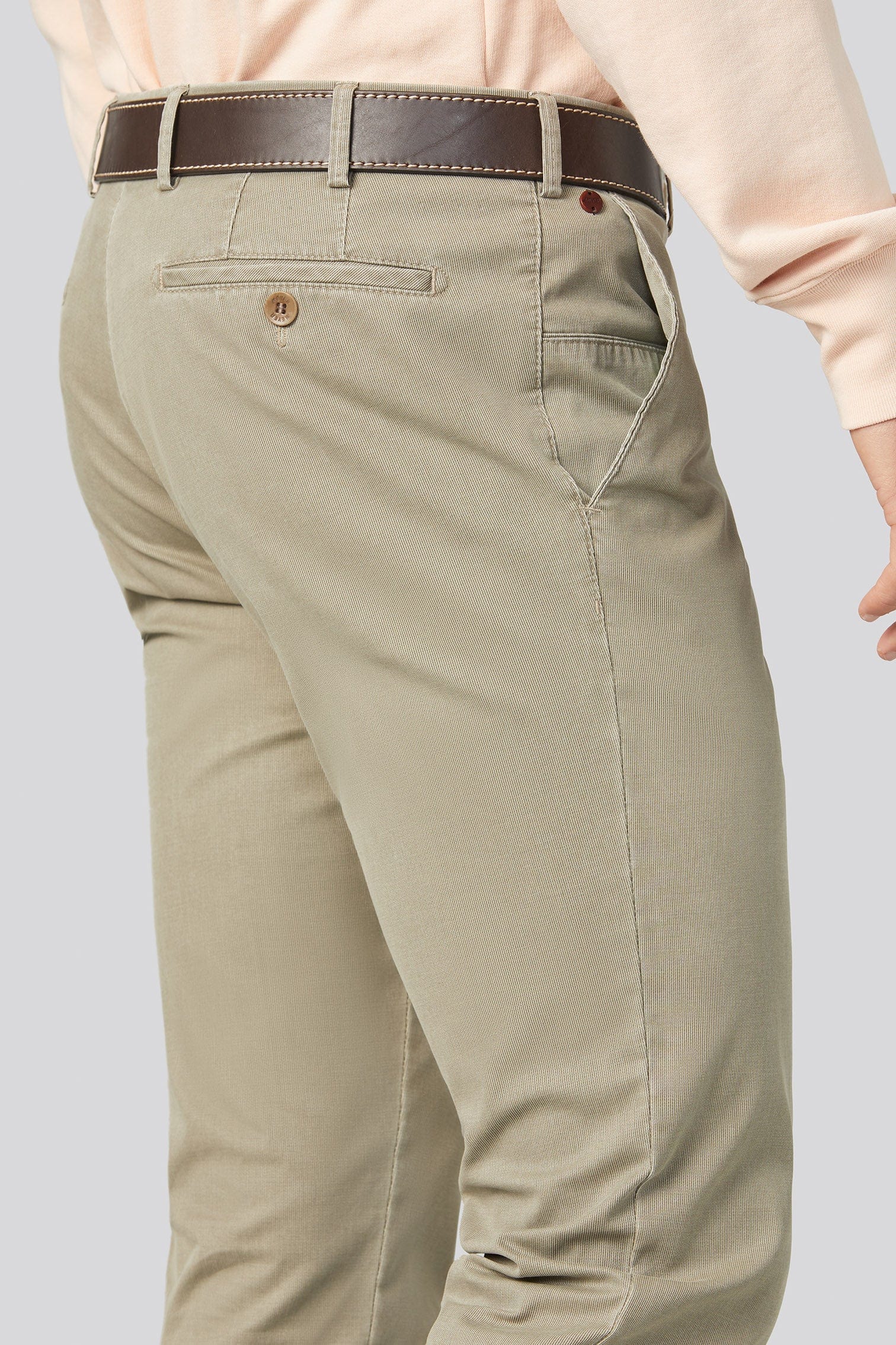New York Cotton Twill Chinos - Taupe - Image 3