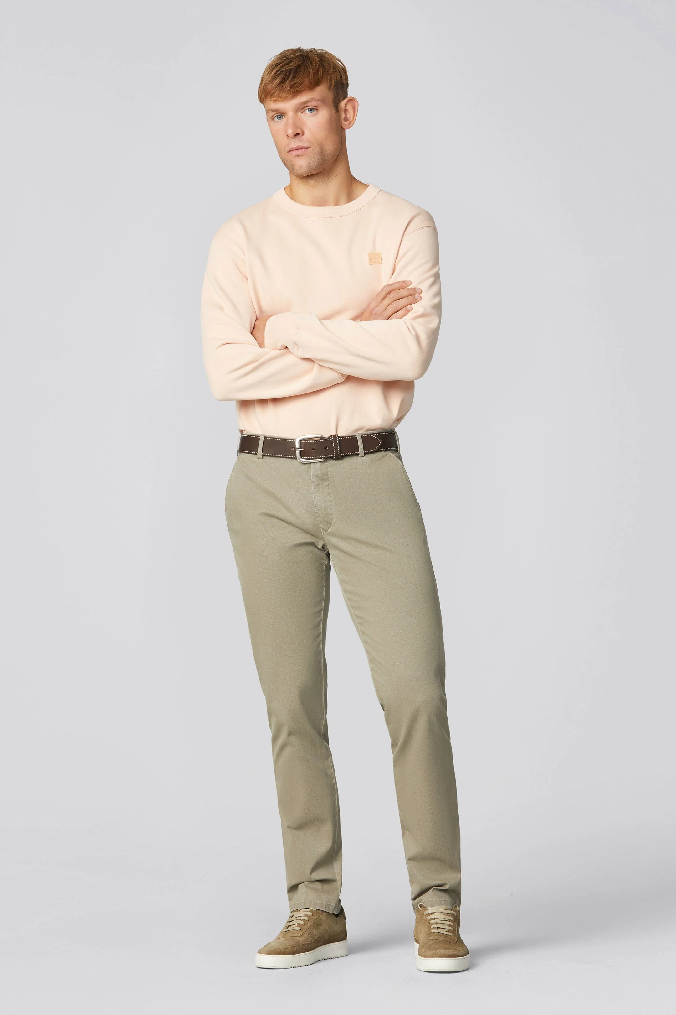 New York Cotton Twill Chinos - Taupe - Image 6
