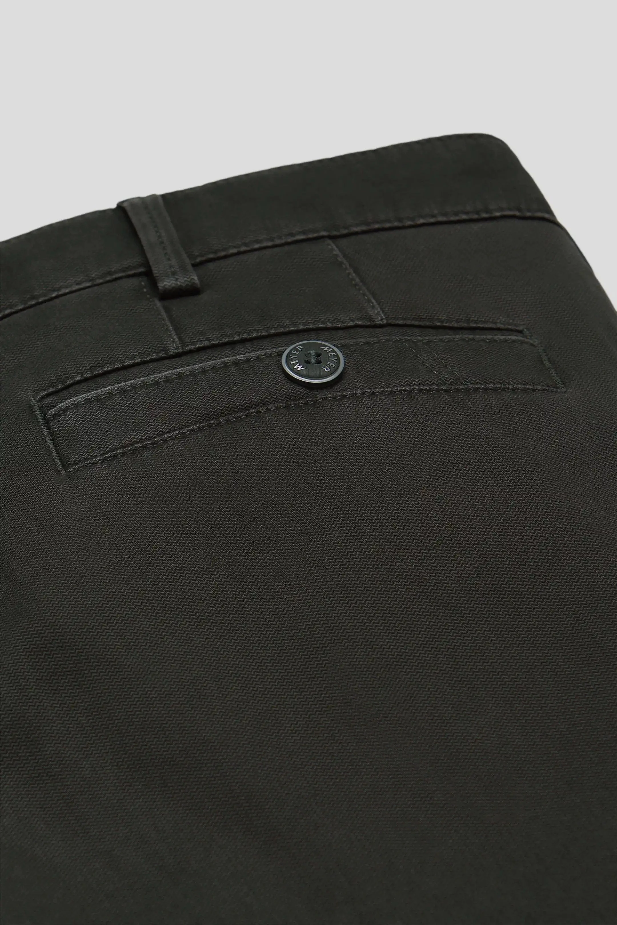 New York Fine Texture Cotton Stretch Chinos - Dark Grey - Image 6