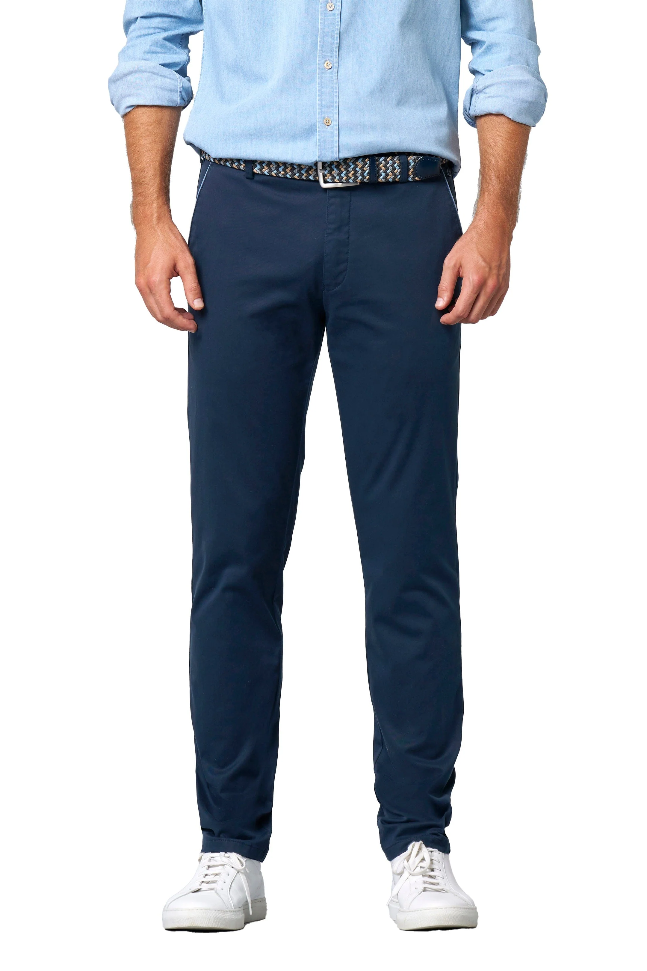 New York Stretch Summer Twill Chinos - Navy