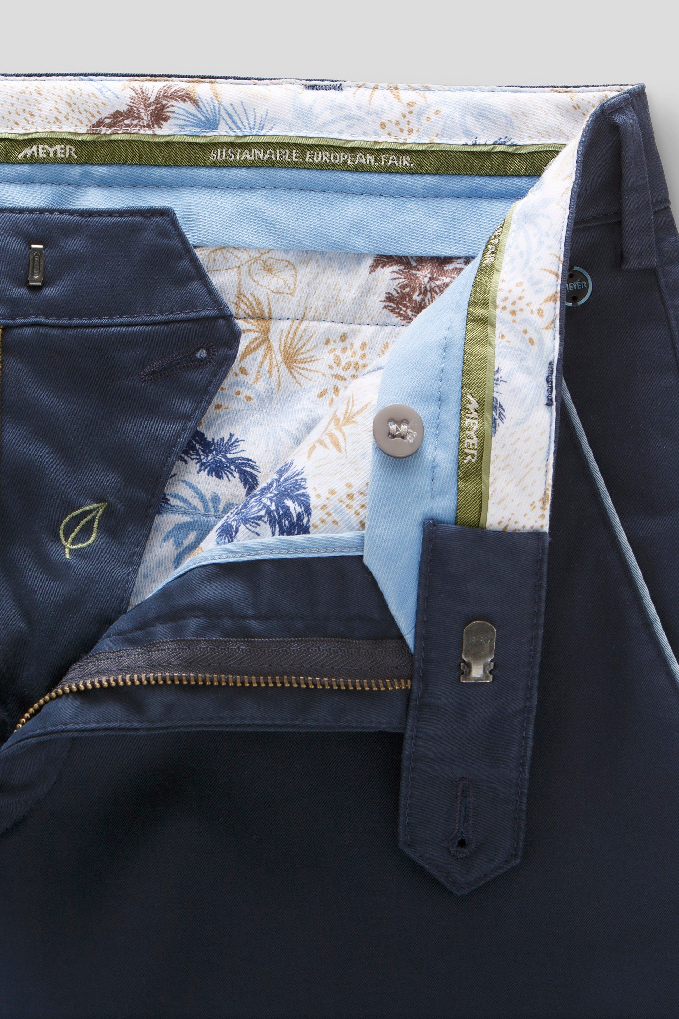 New York Stretch Summer Twill Chinos - Navy - Image 5