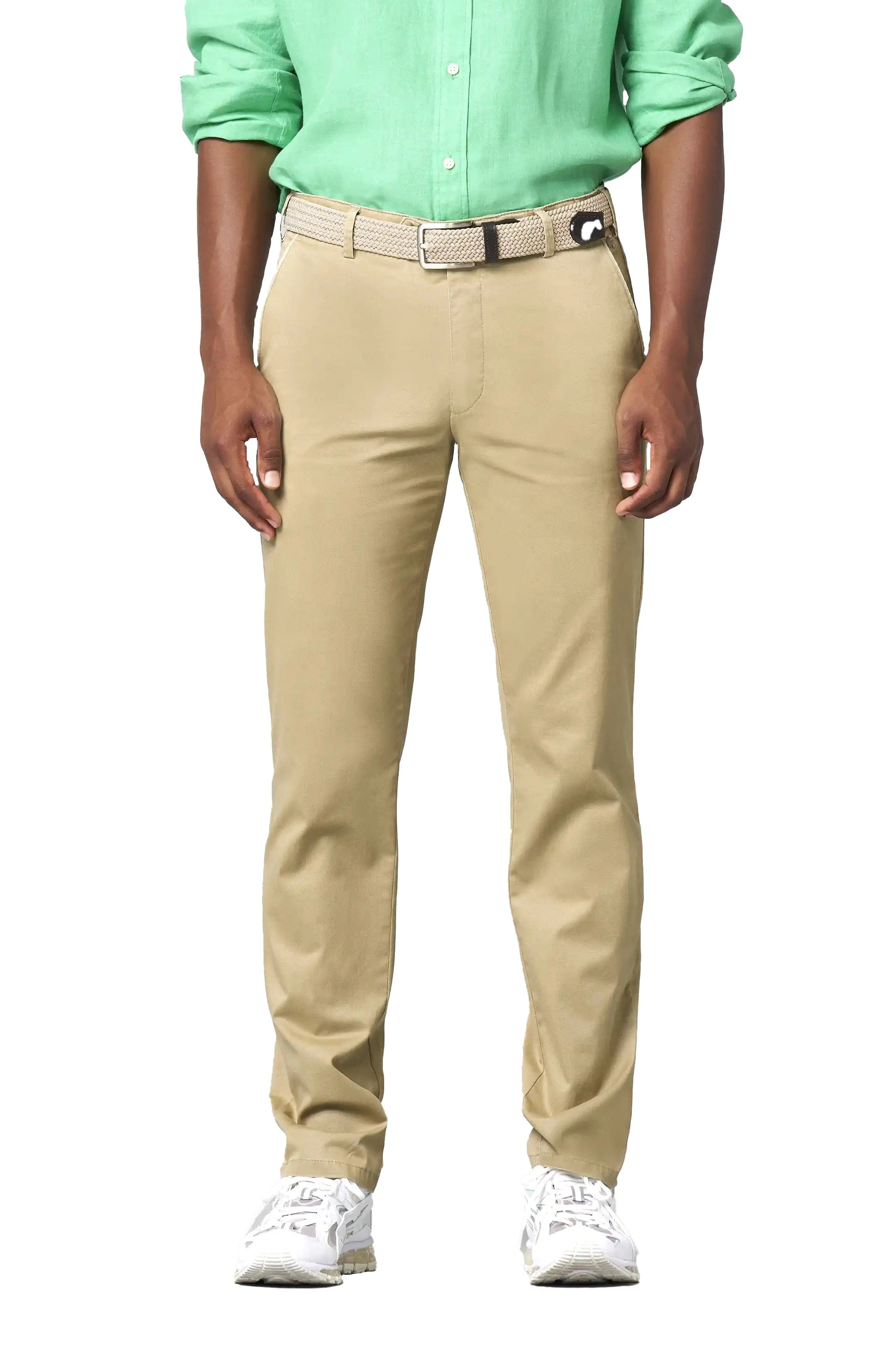 New York Stretch Summer Twill Chinos - Sand