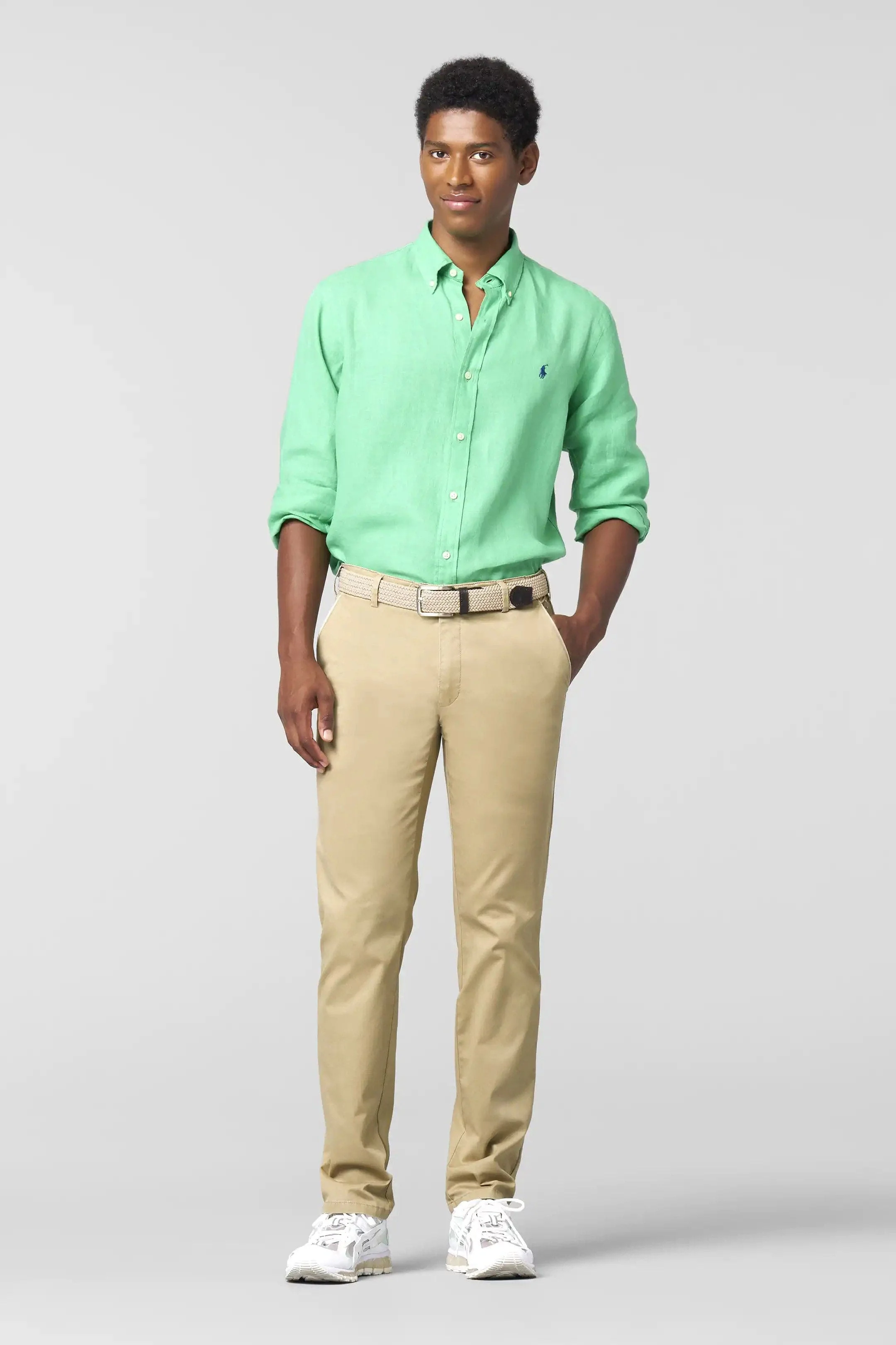 New York Stretch Summer Twill Chinos - Sand - Image 3