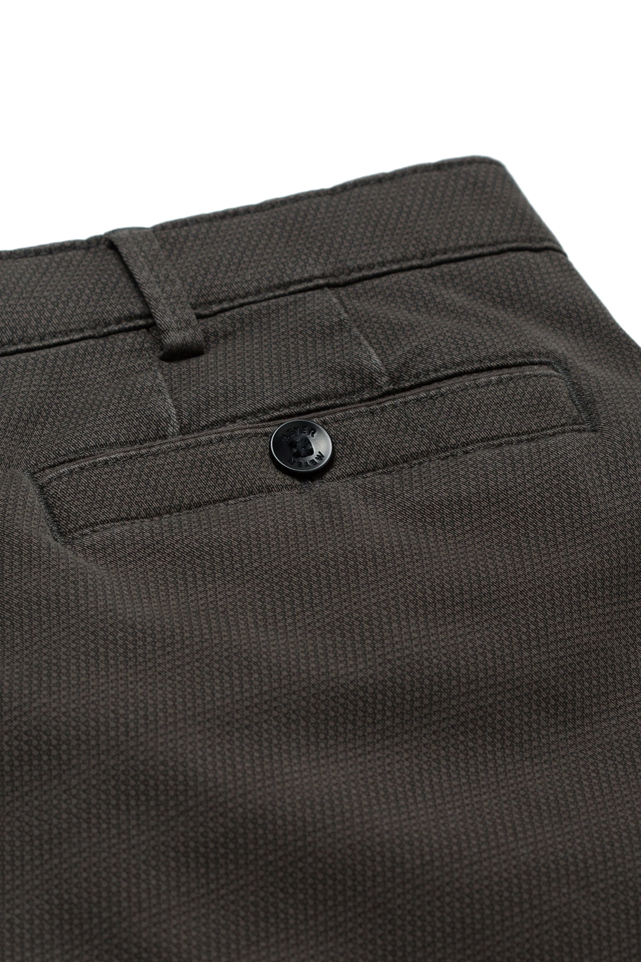 New York Two Colour Cotton Stretch Chinos - Charcoal - Image 5