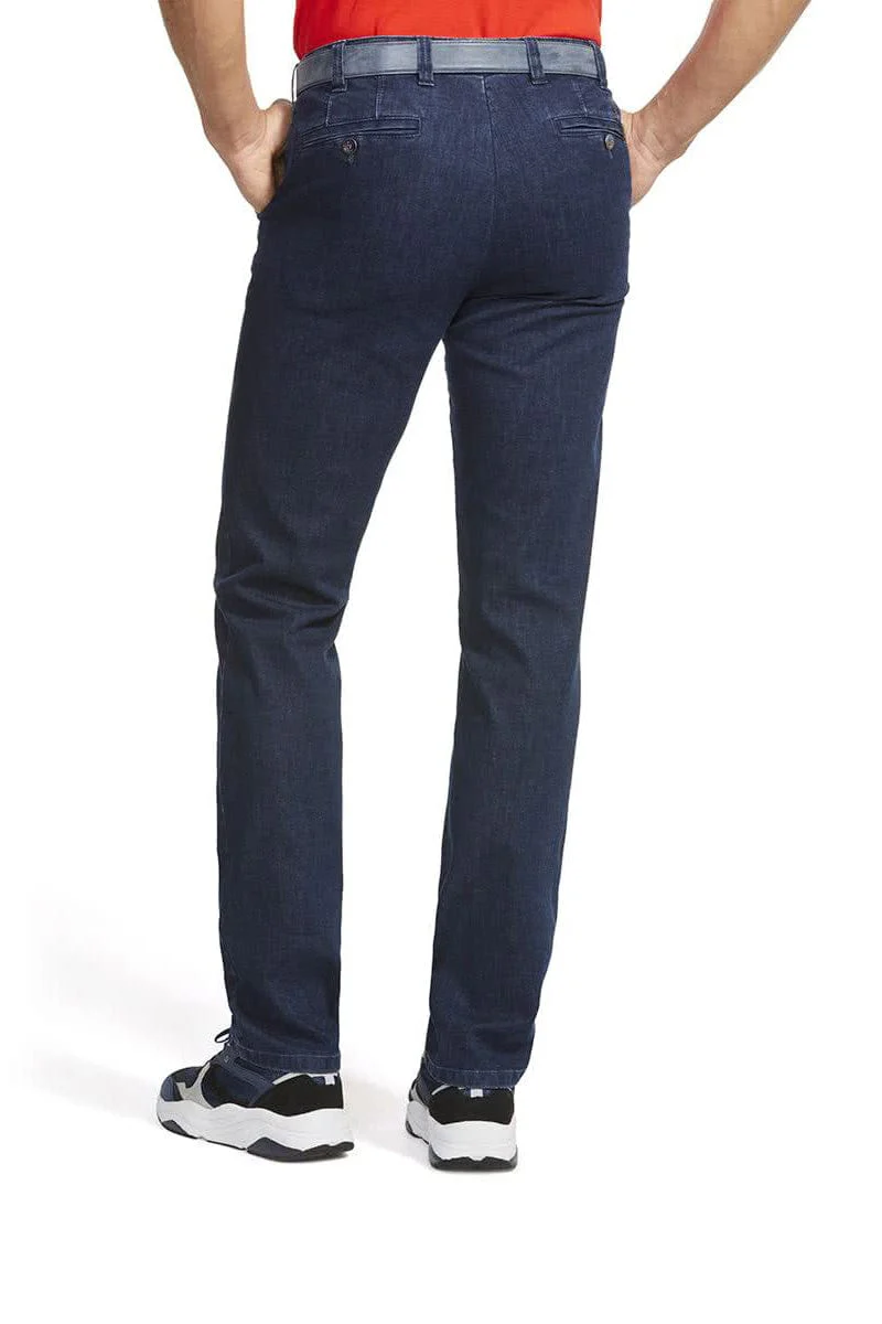 Oslo Coolmax Stretch Waist Denim Trousers - Dark Stone - Image 2
