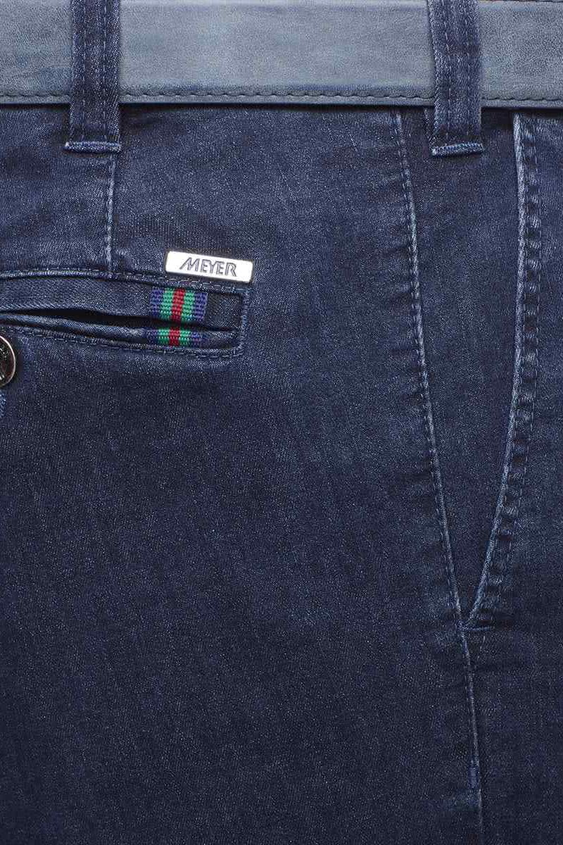 Oslo Coolmax Stretch Waist Denim Trousers - Dark Stone - Image 4
