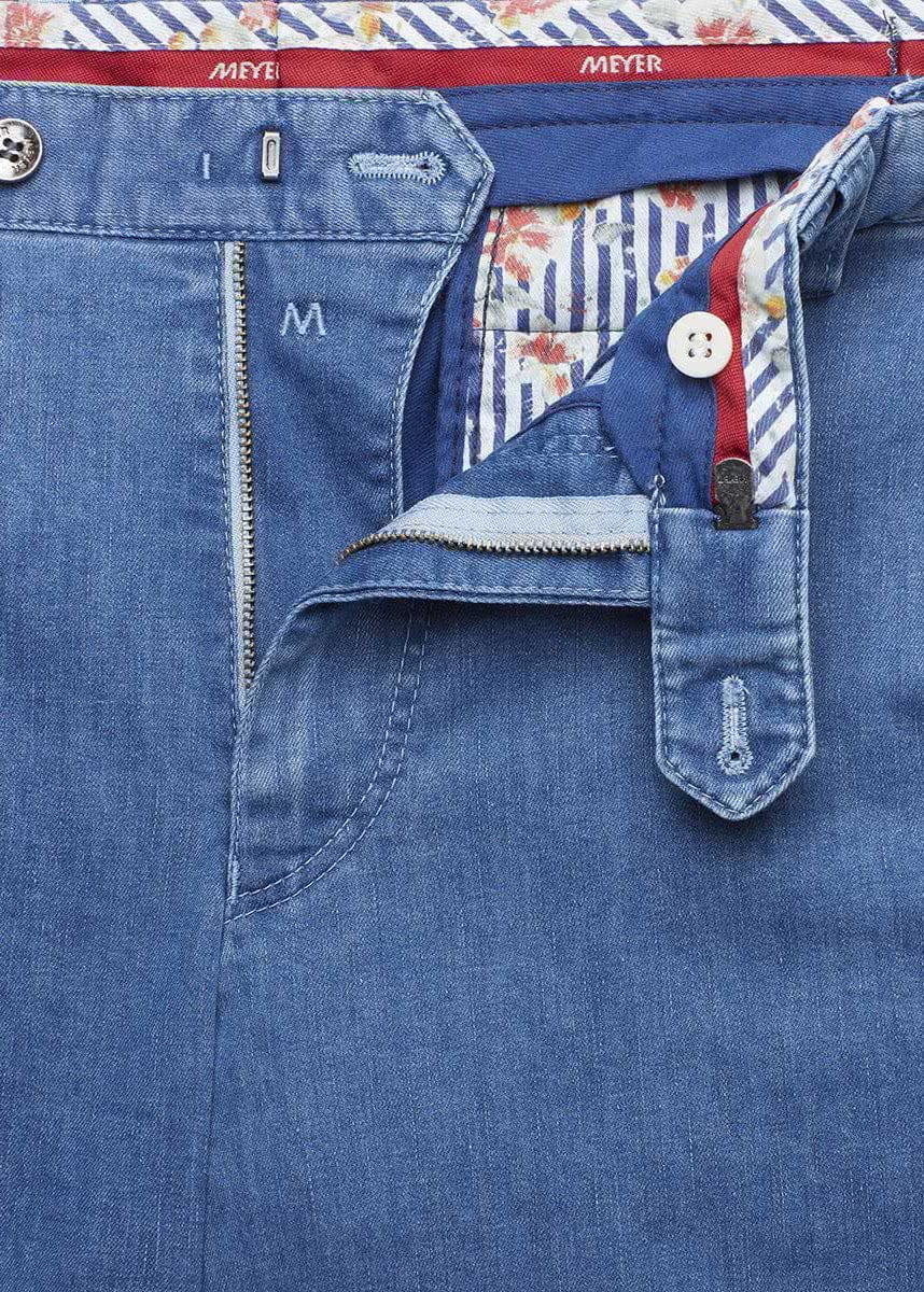 Oslo Coolmax Stretch Waist Denim Trousers - Light Blue (DE Sizes) - Image 4