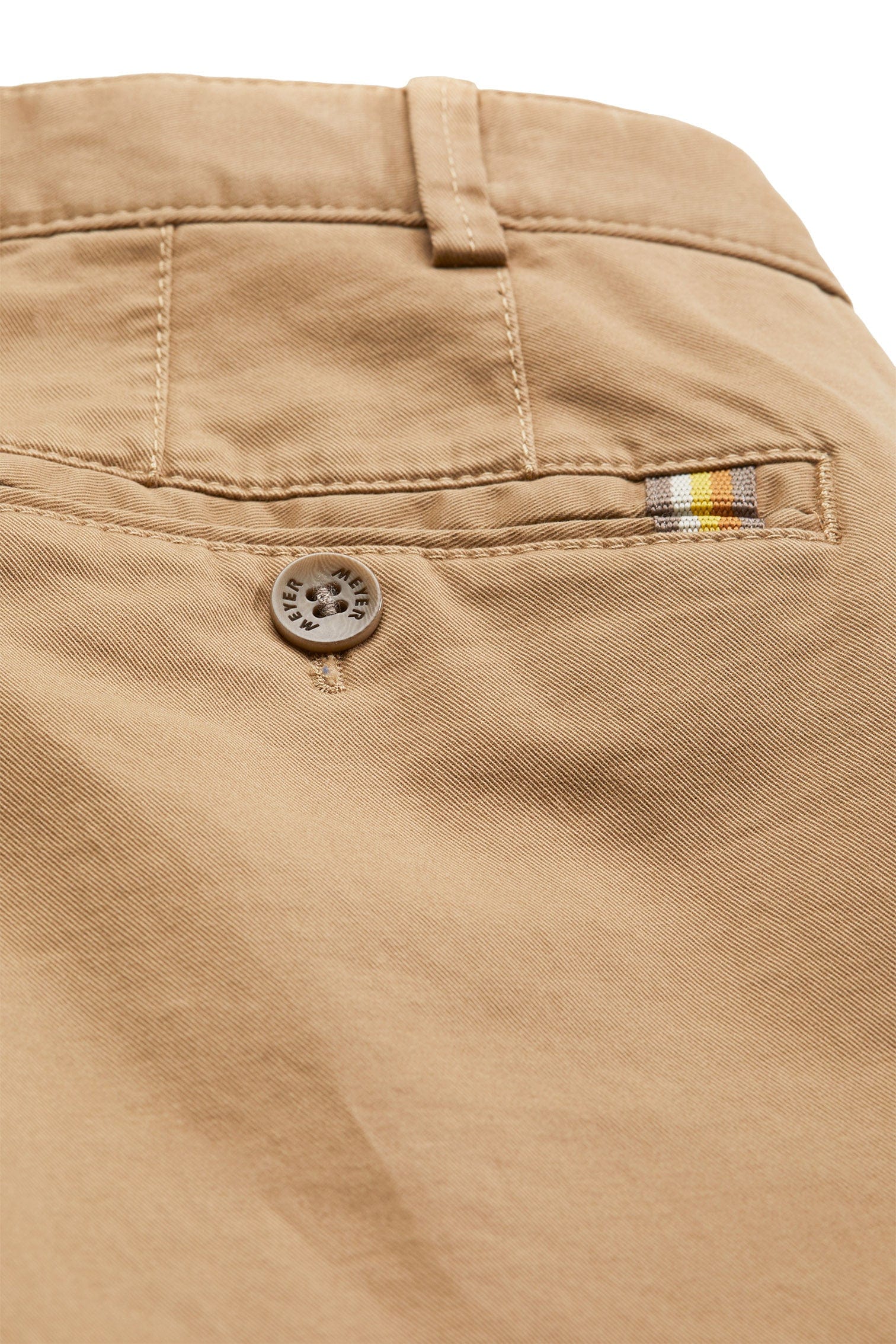 Oslo Cotton Stretch Waist Chinos - Camel - Image 4