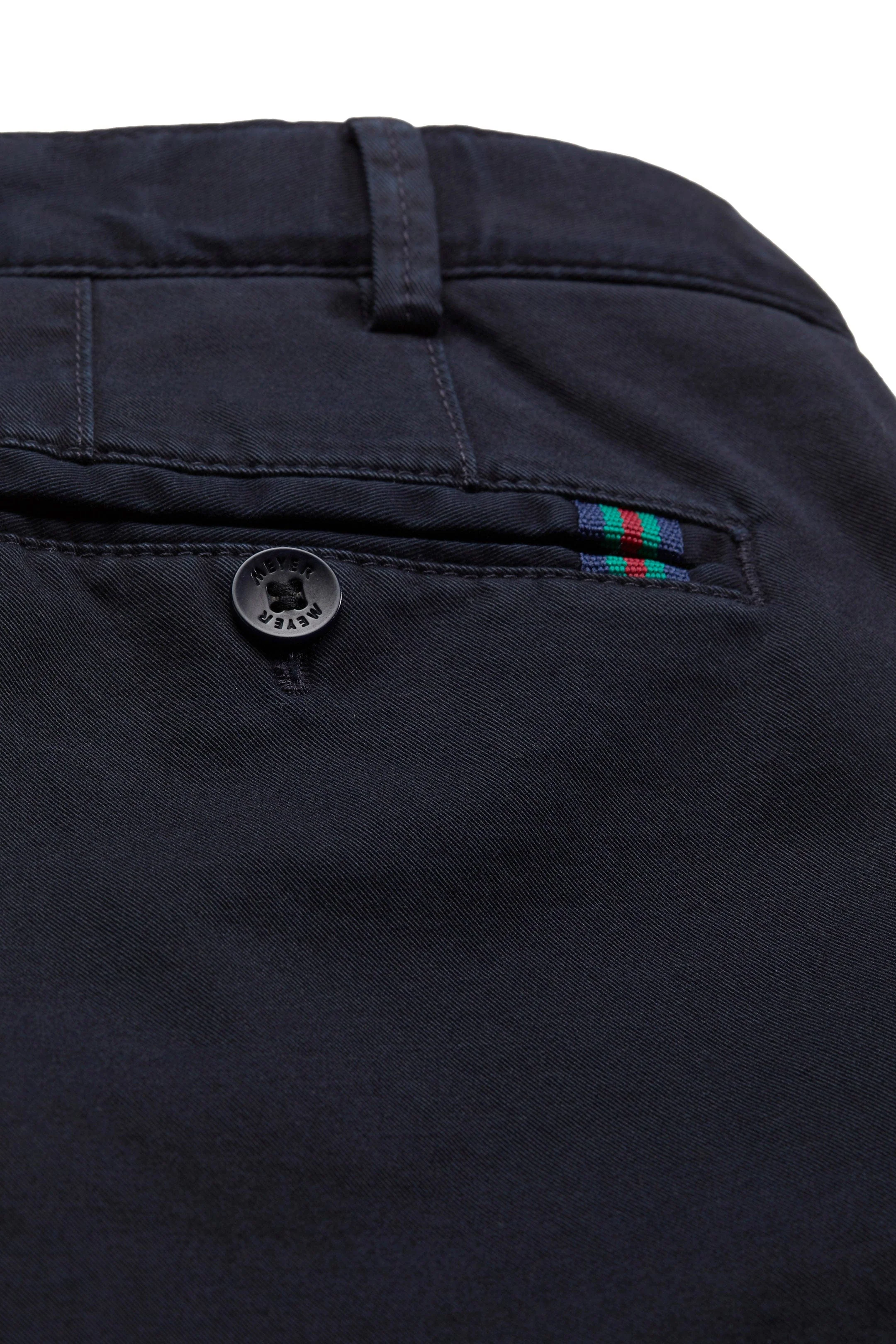 Oslo Cotton Stretch Waist Chinos - Navy - Image 3