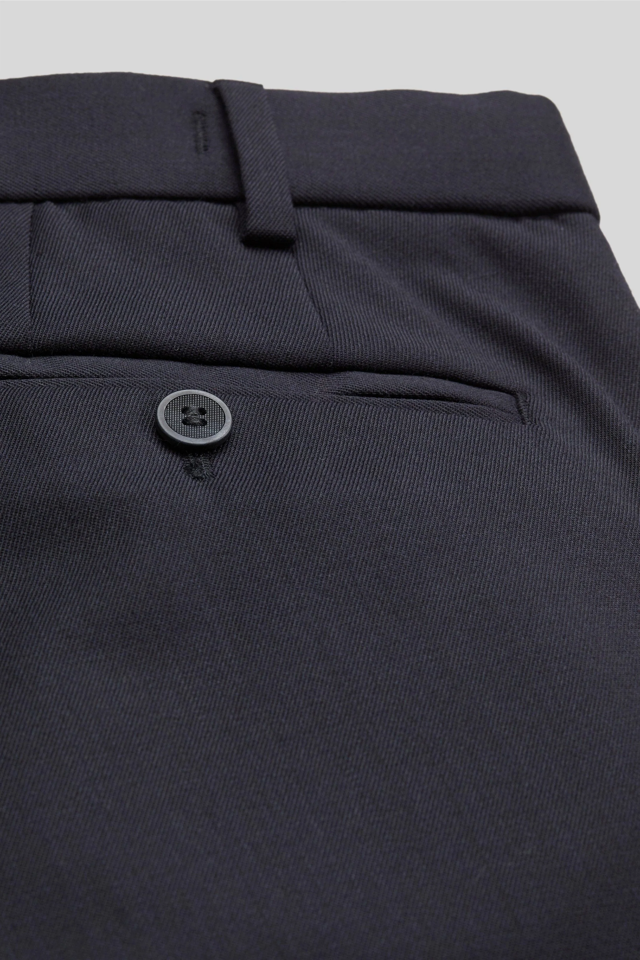 Oslo Poly/Wool Stretch Waist Trousers - Navy - Image 5