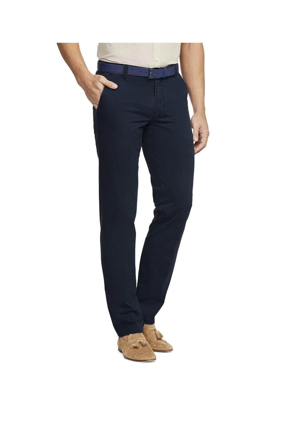 Rio Organic Cotton Stretch Chinos - Navy