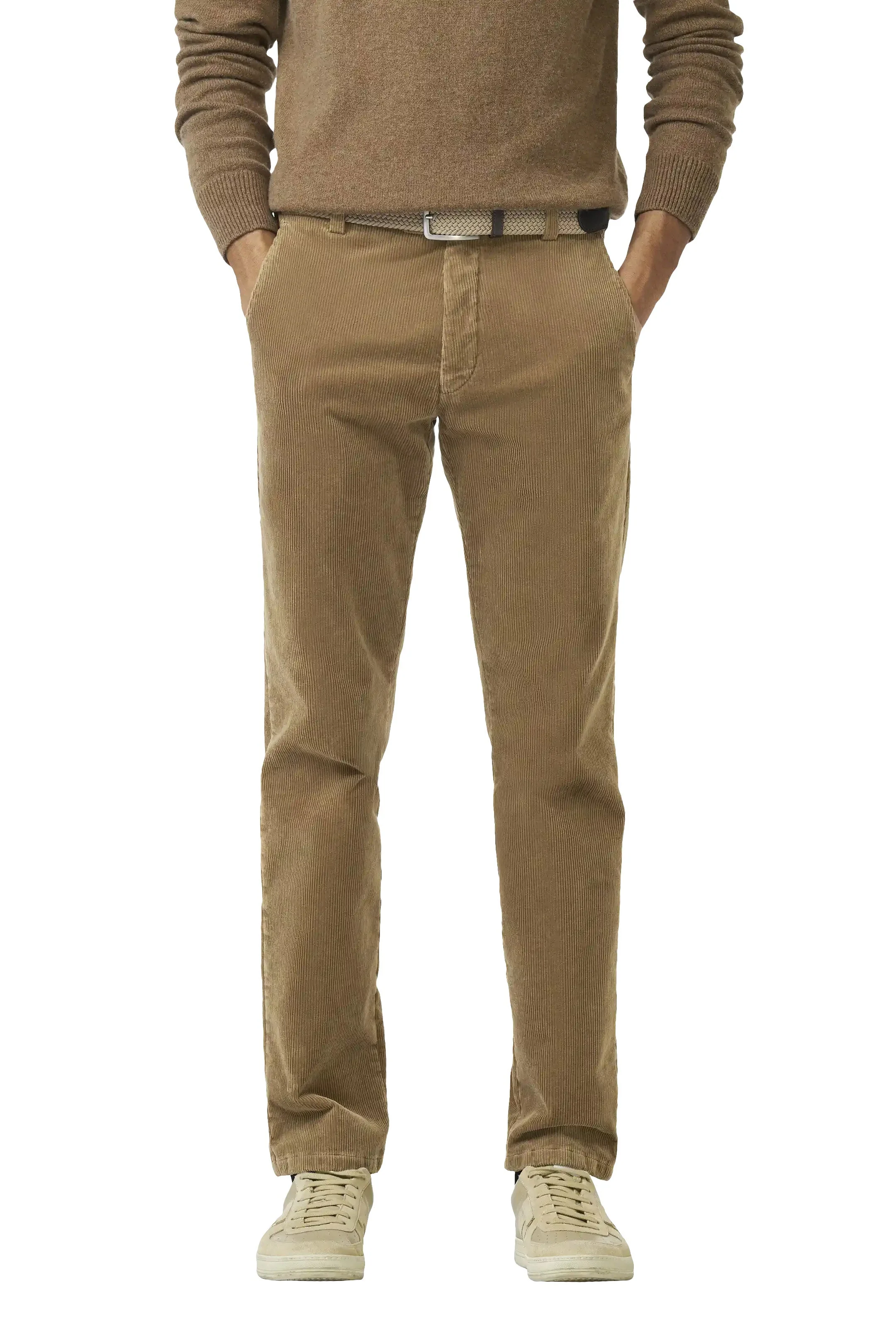 Roma Cotton Corduroy Trousers - Cappuccino