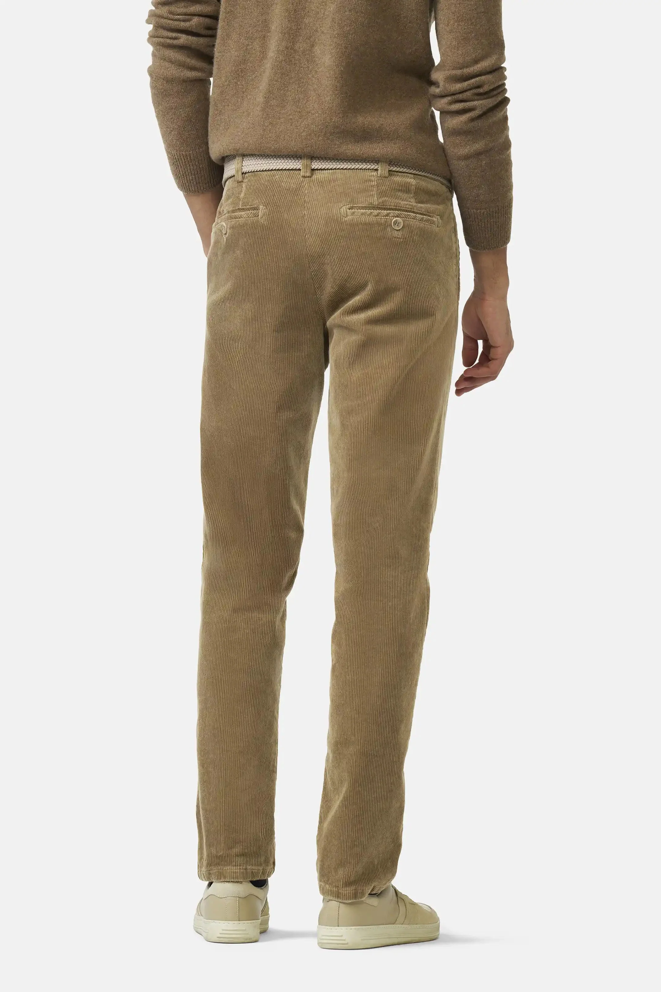 Roma Cotton Corduroy Trousers - Cappuccino - Image 2