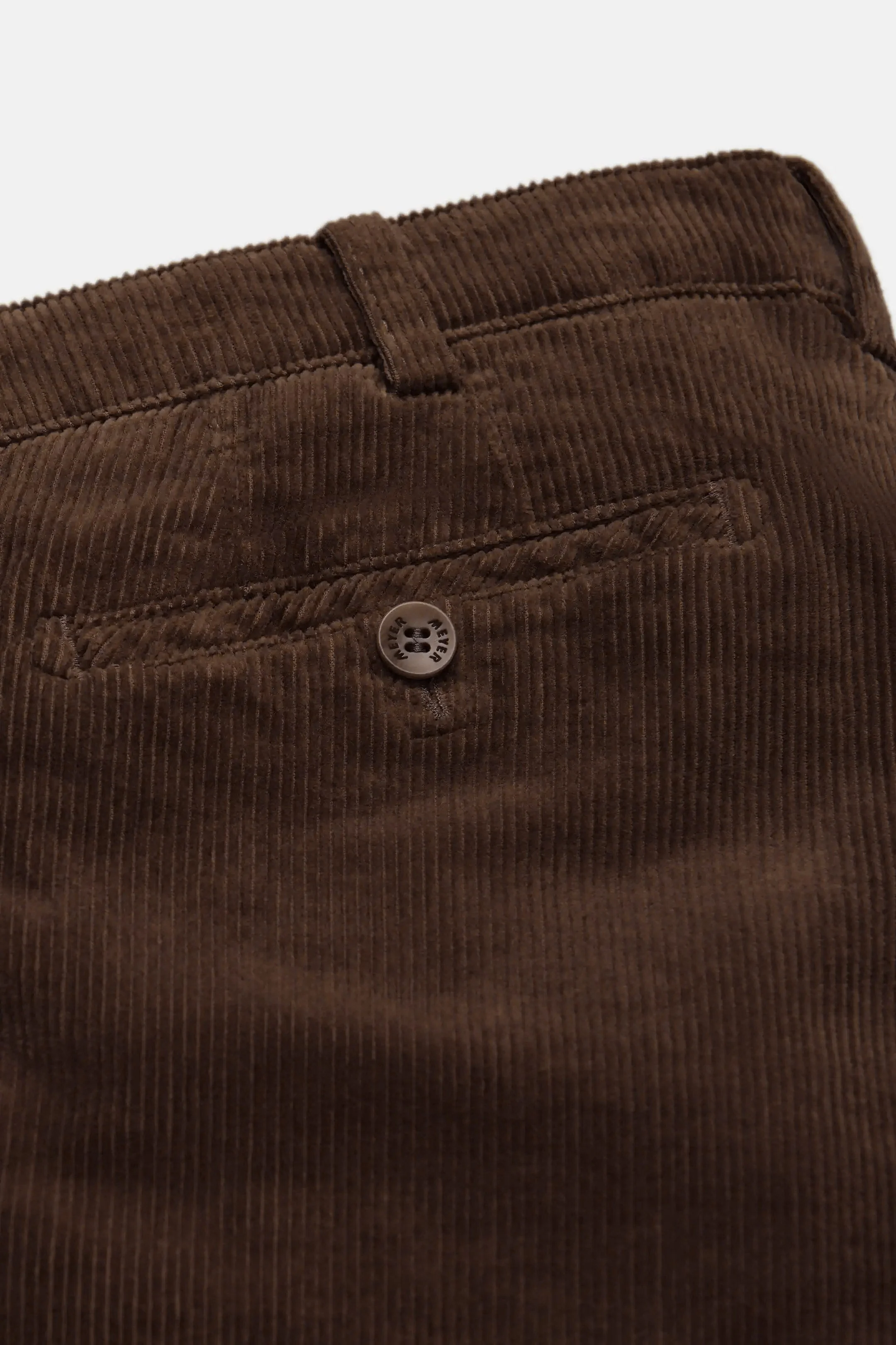 Roma Cotton Corduroy Trousers - Chestnut Brown - Image 4