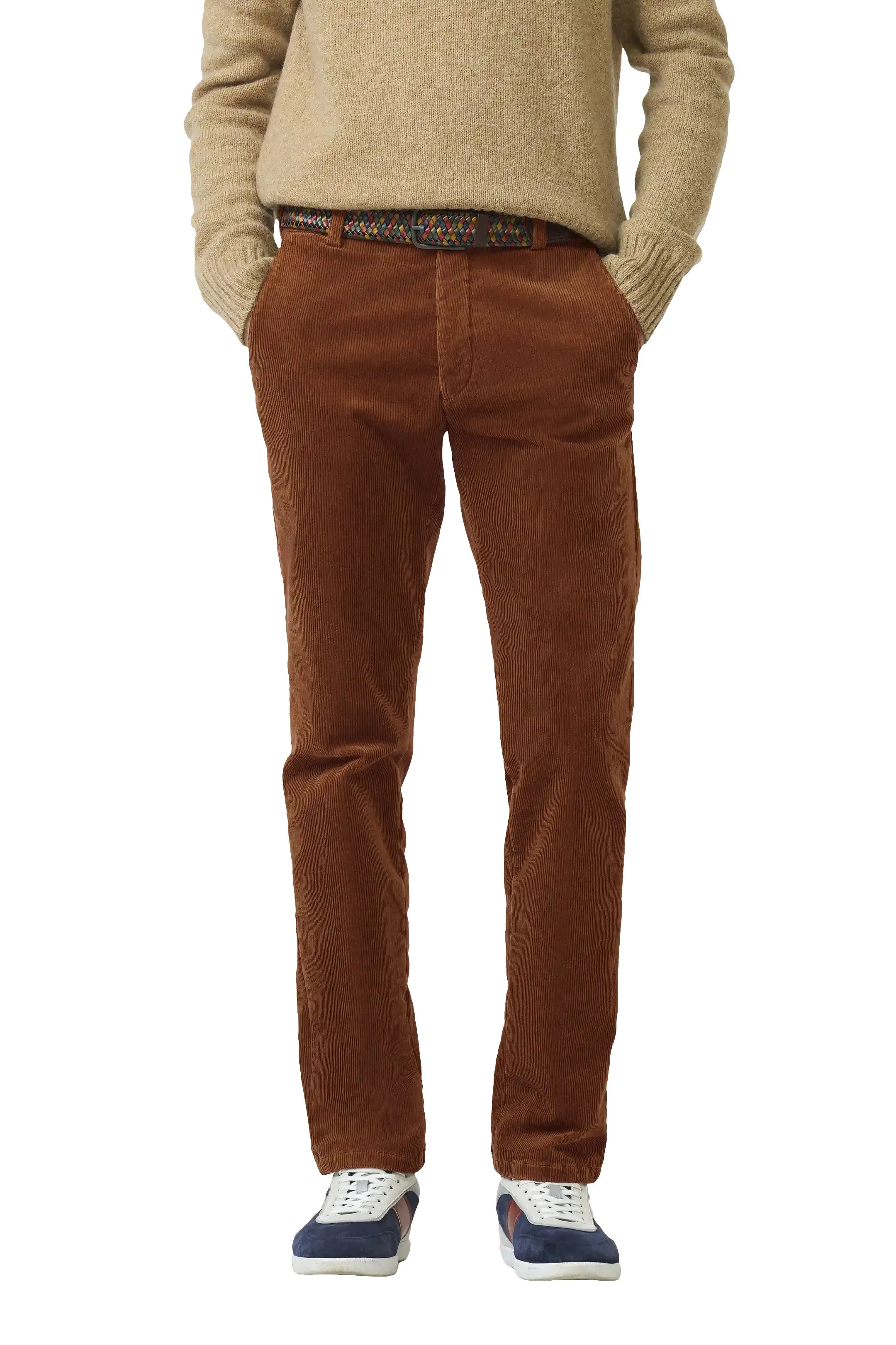 Roma Cotton Corduroy Trousers - Copper