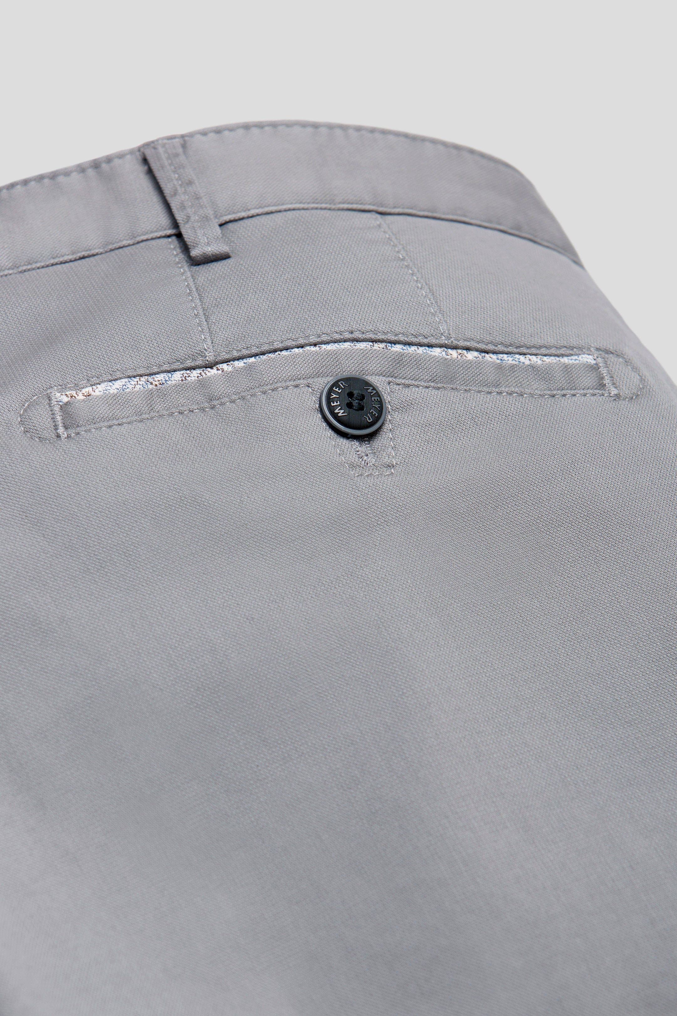 Roma Stretch Fine Structure Chinos - Grey - Image 6