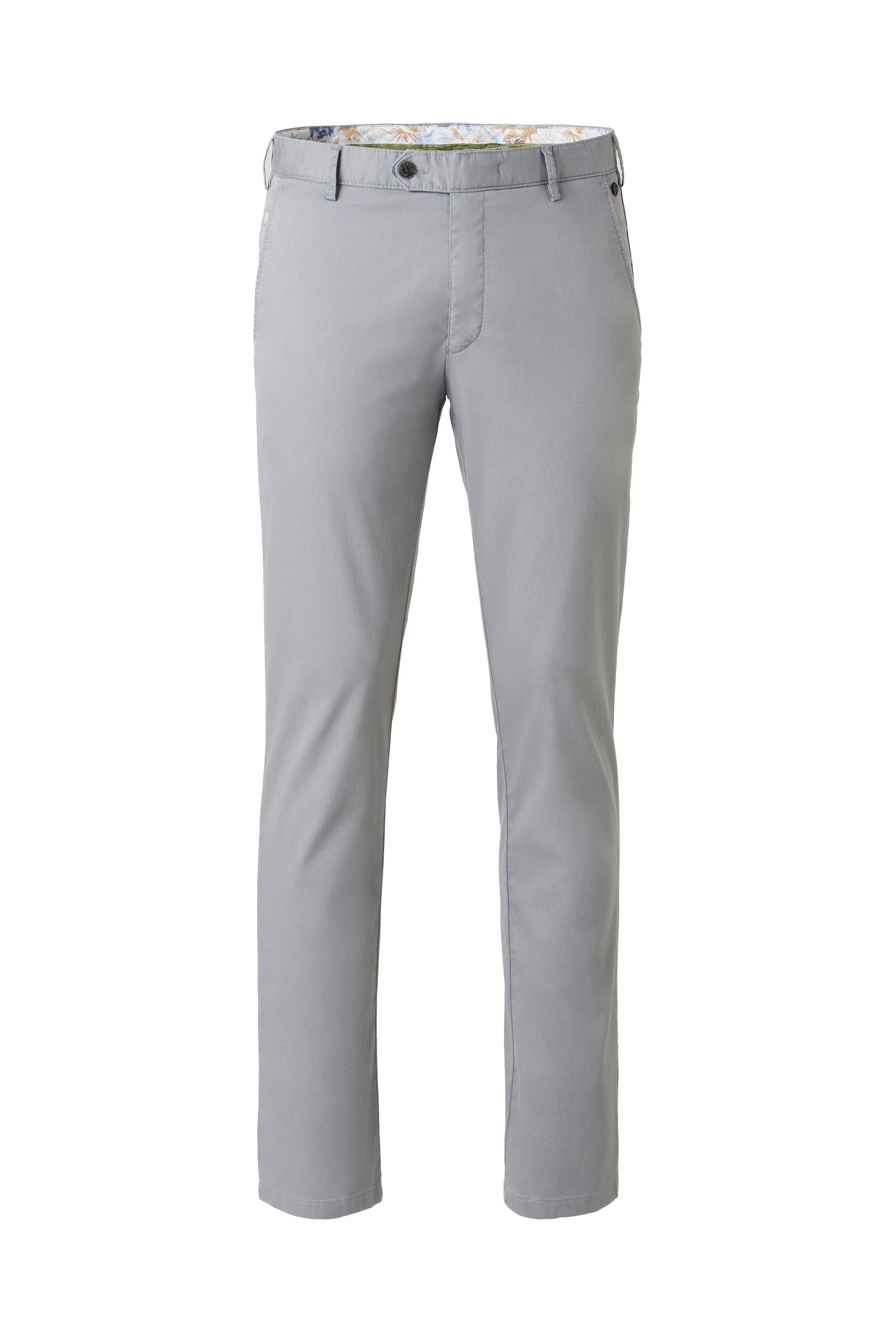 Roma Stretch Fine Structure Chinos - Grey - Image 7