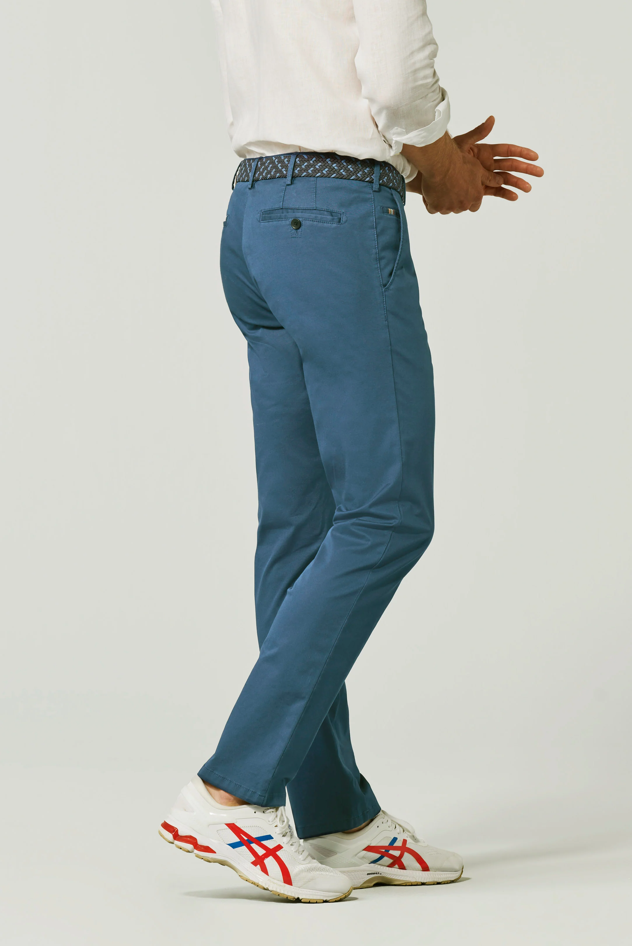 Roma Stretch Ultrasoft Twill Trousers - Royal Blue - Image 2