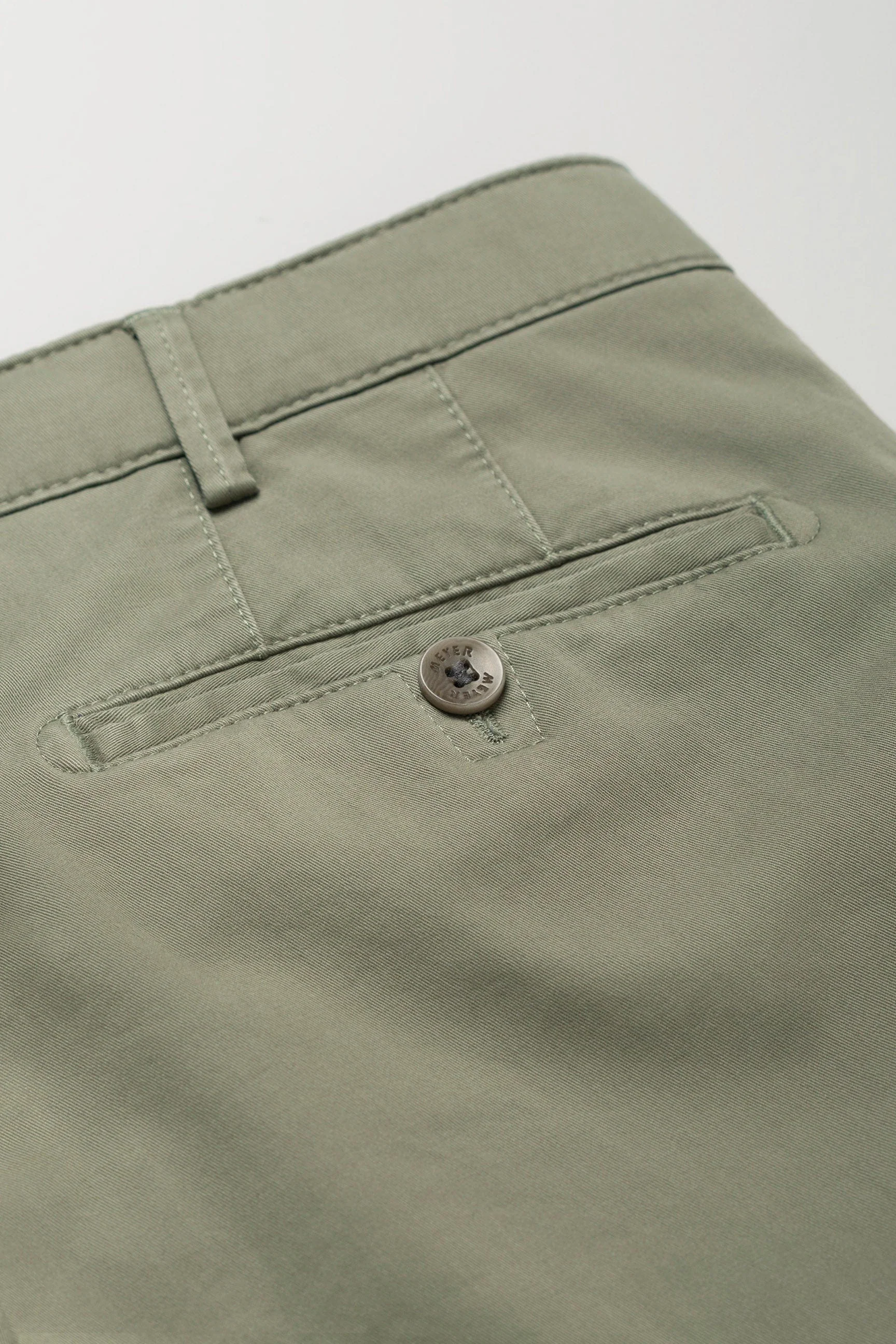 Roma Super Soft Lightweight Cotton Chinos - Olive - Image 5